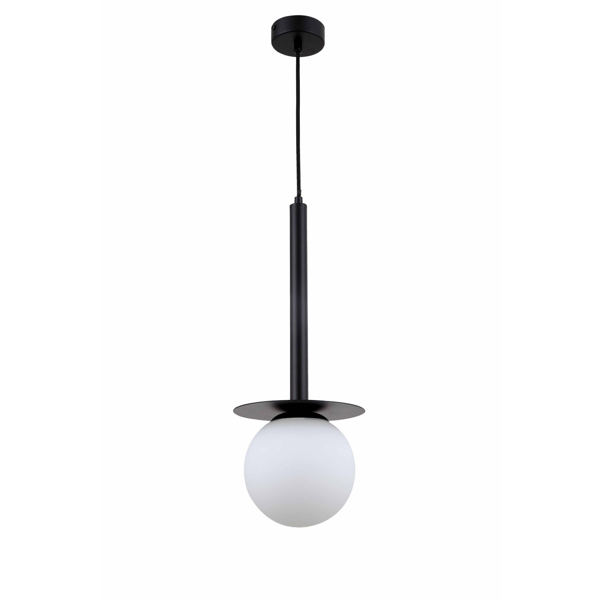 Lampa sufitowa wisząca Roma czarno-biała 1xE14x40W wym: 120 x 18 x 18 cm metal Light Prestige