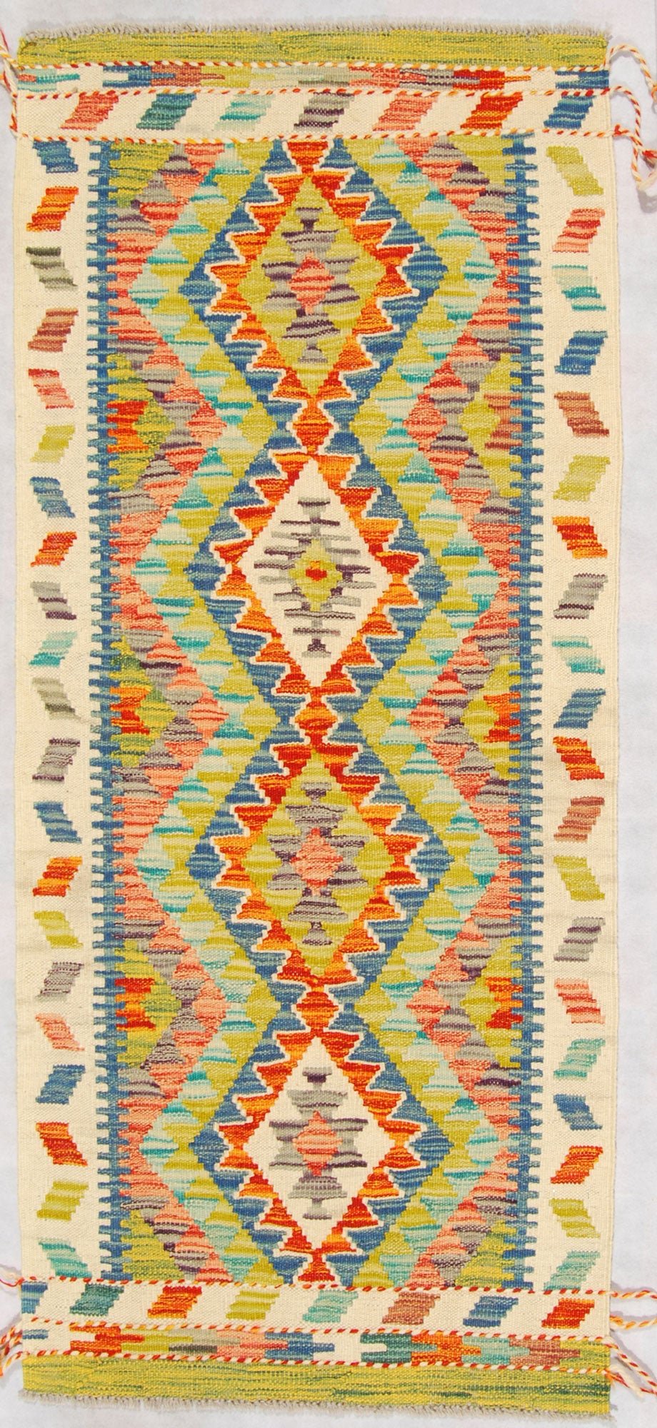 Oryginalny ręcznie robiony dywan, wymiary: 147x65, z certyfikatem autentyczności GalleriaFarah1970