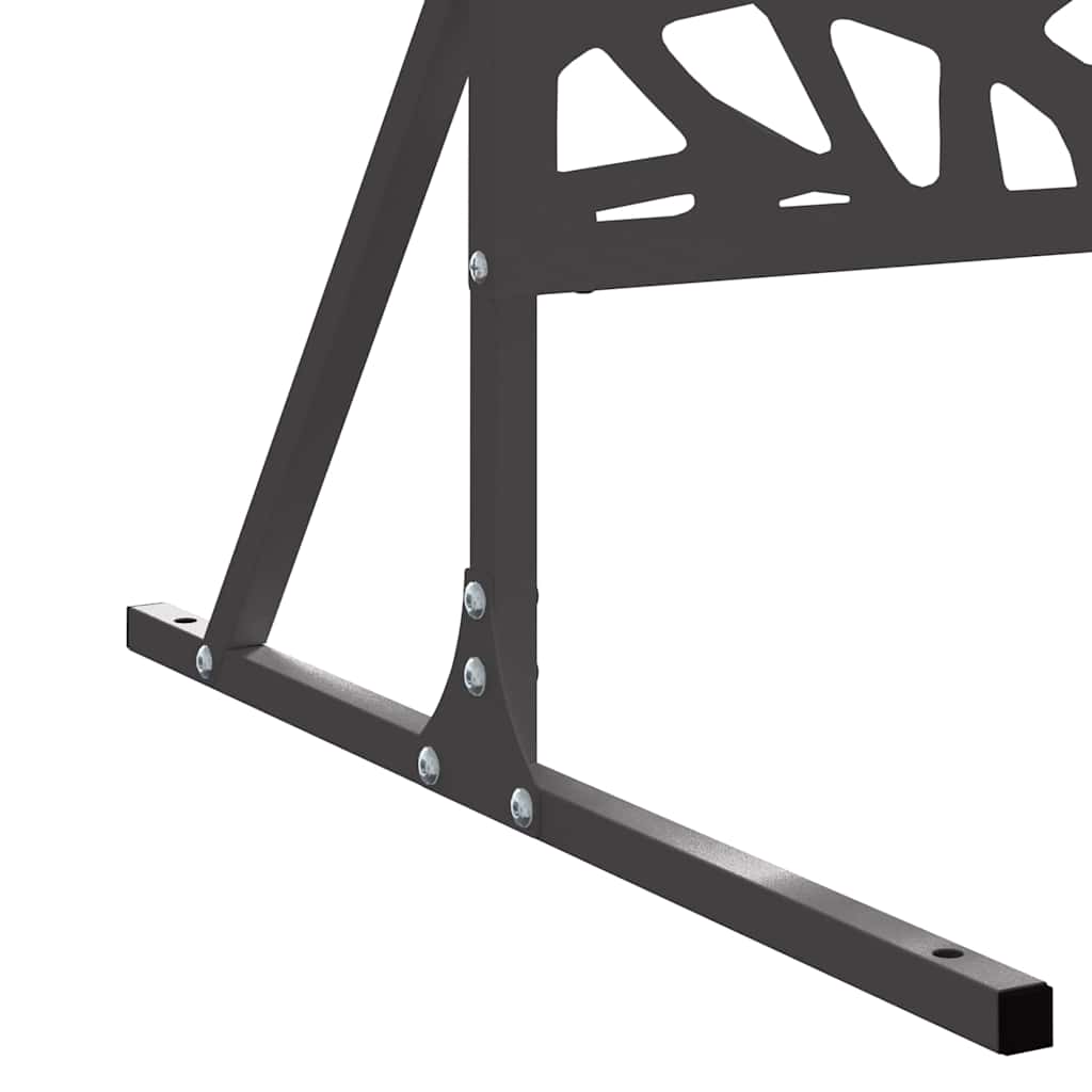 vidaXL Écran de confidentialité Noir 100 x 50 x 180 cm Acier - 7