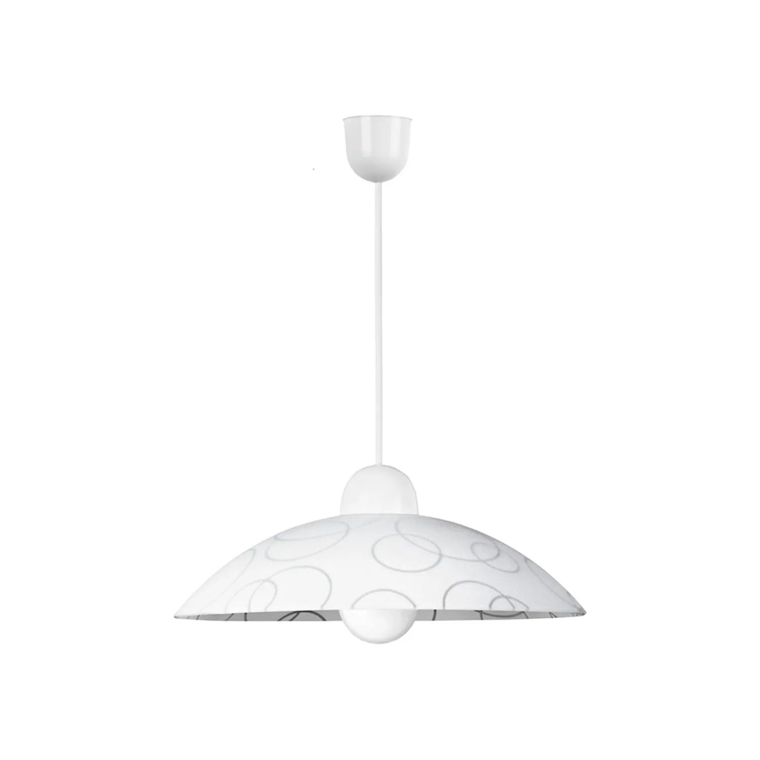 Lampa wisząca Ada biała 1xE27x60W tworzywo sztuczne wym:90x30x30cm IP20 Rabalux