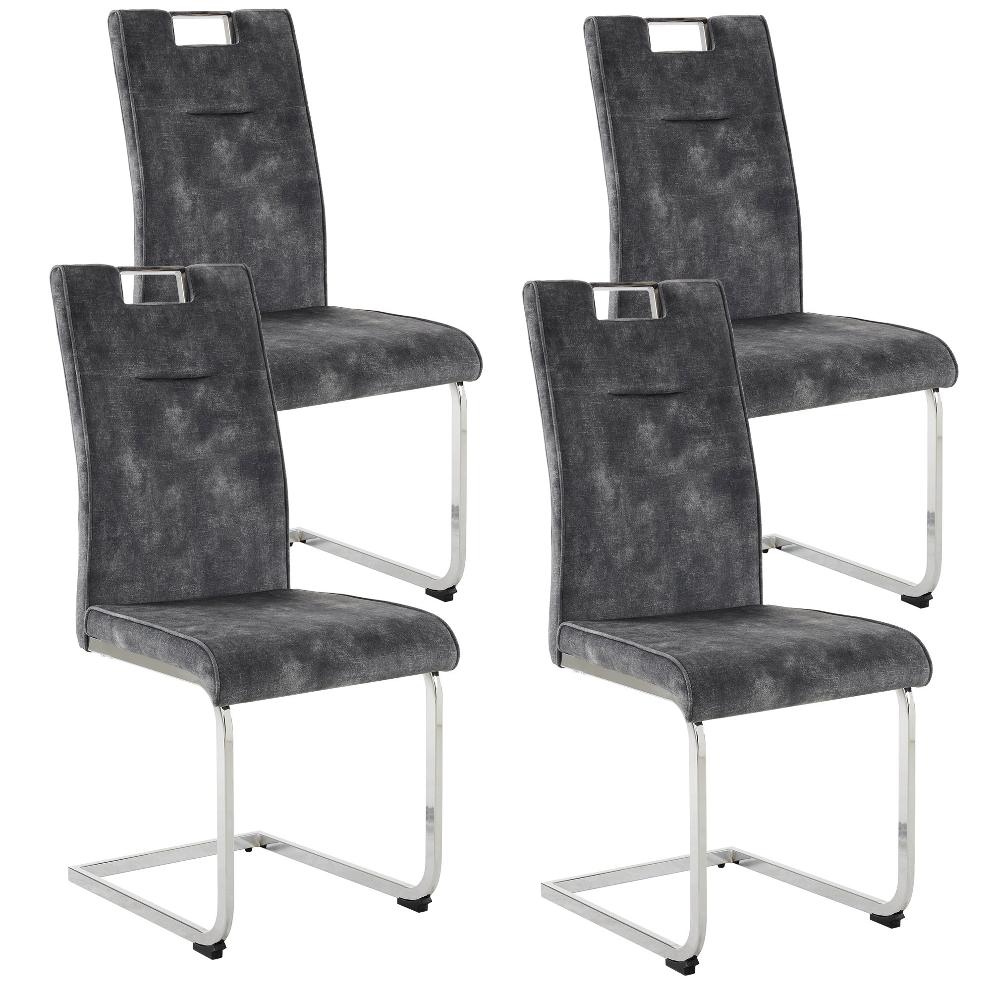 Mendler - Set 6x Sedie Girevoli Regolabili Hwc-h46 Design Elegante