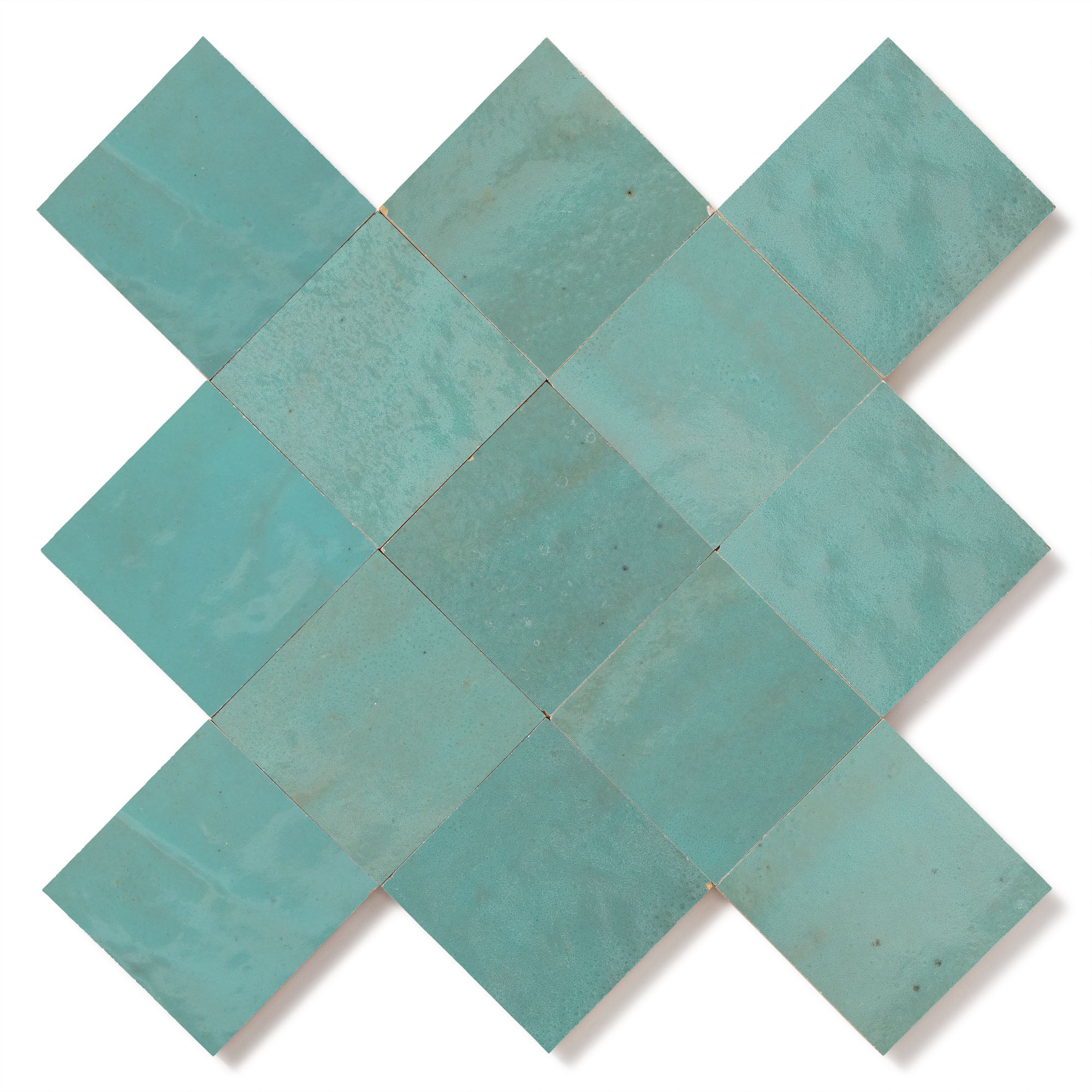 Carrelage Zellige Marocain Bleu Maldives 10x10 cm (vendu par 0,5 m²) - RO'MA NATURE - 2