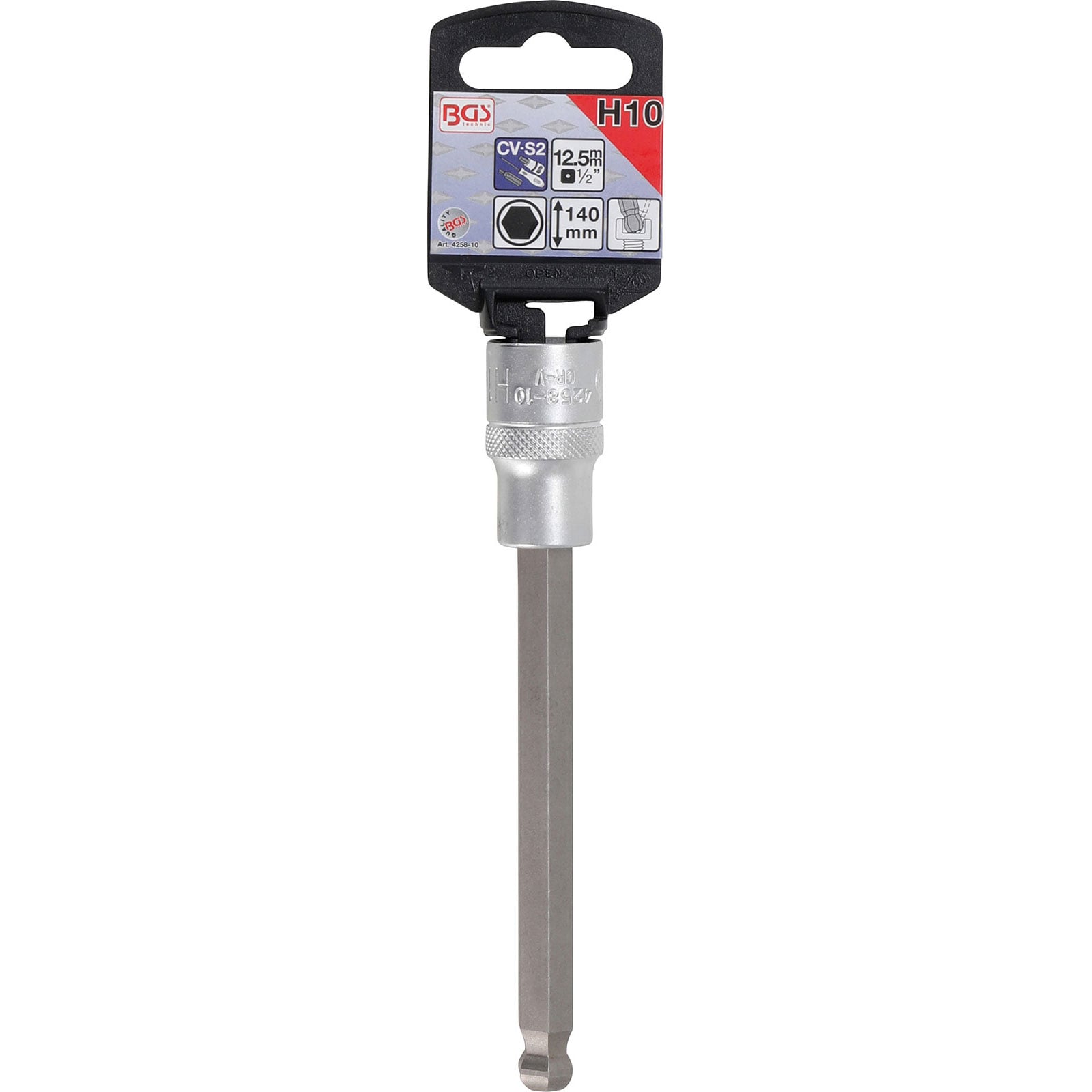 BGS Douille à embouts | longueur 140 mm | 12,5 mm (1/2