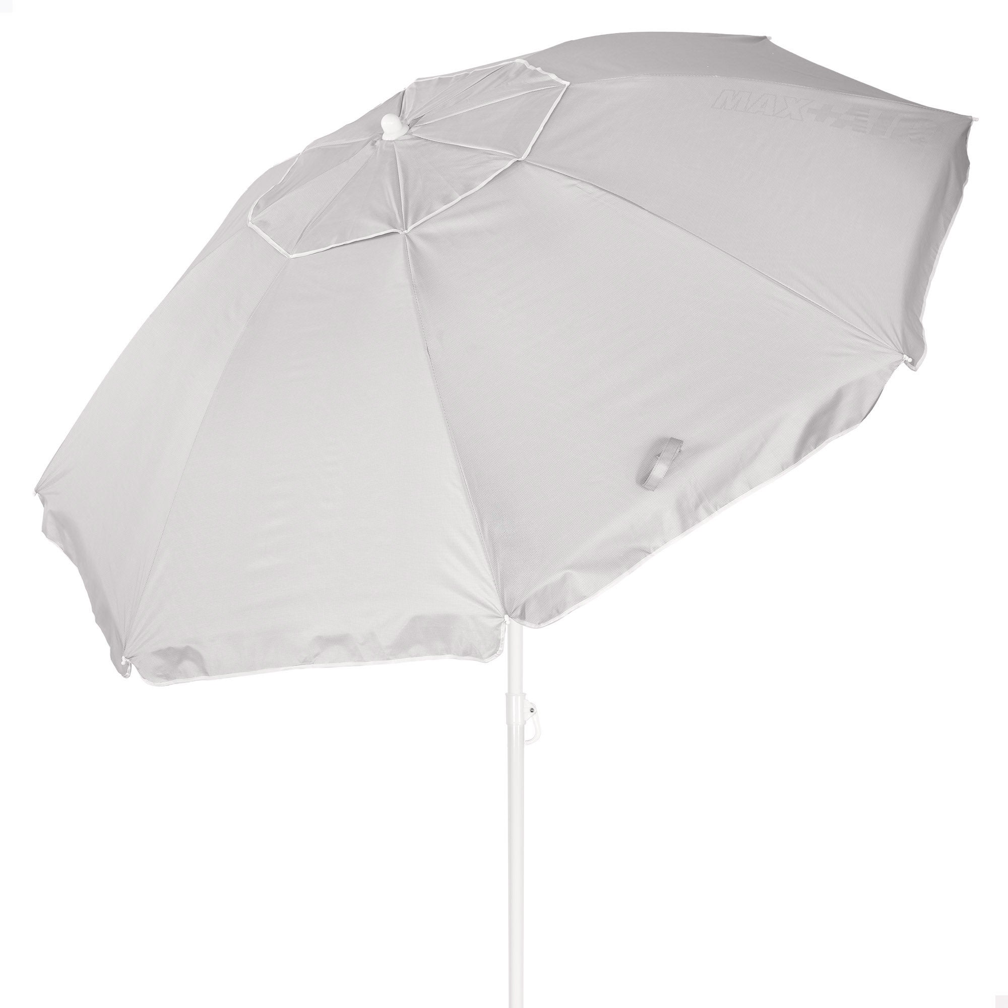 Aktive sombrilla de playa 8 varillas 200 cm gris inclinable uv50