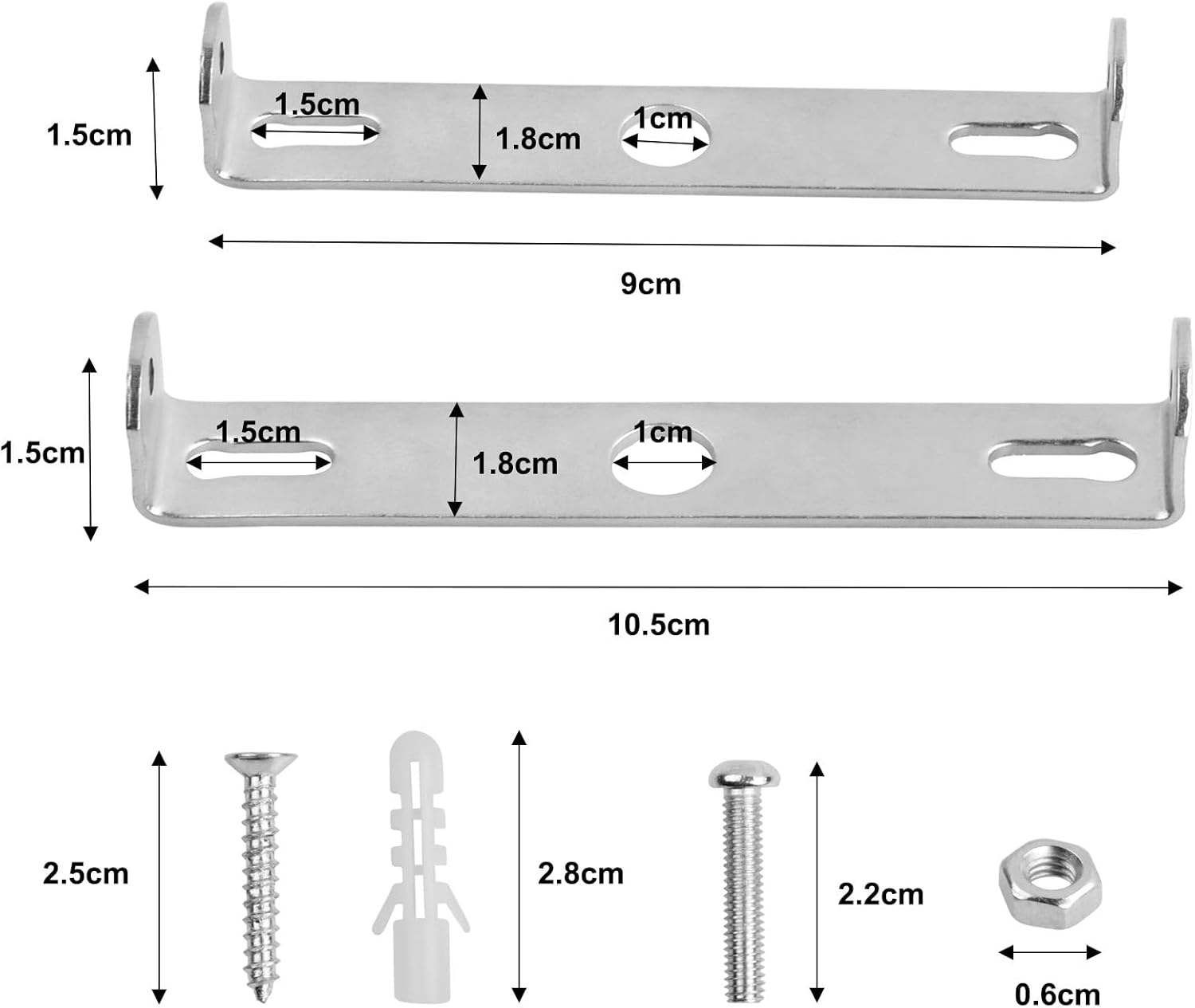 4 Pièces Support de Fixation Plafonnier 90mm/105mm Luminaires Support de Plaque de Plafond Plaques de Lampe de Plafond pour Plafonnier de Bureau - 2