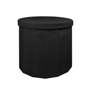 Pouf Contenitore Quadrato Passione Casa - Ecopelle, Bianco, 50x50x50 Cm