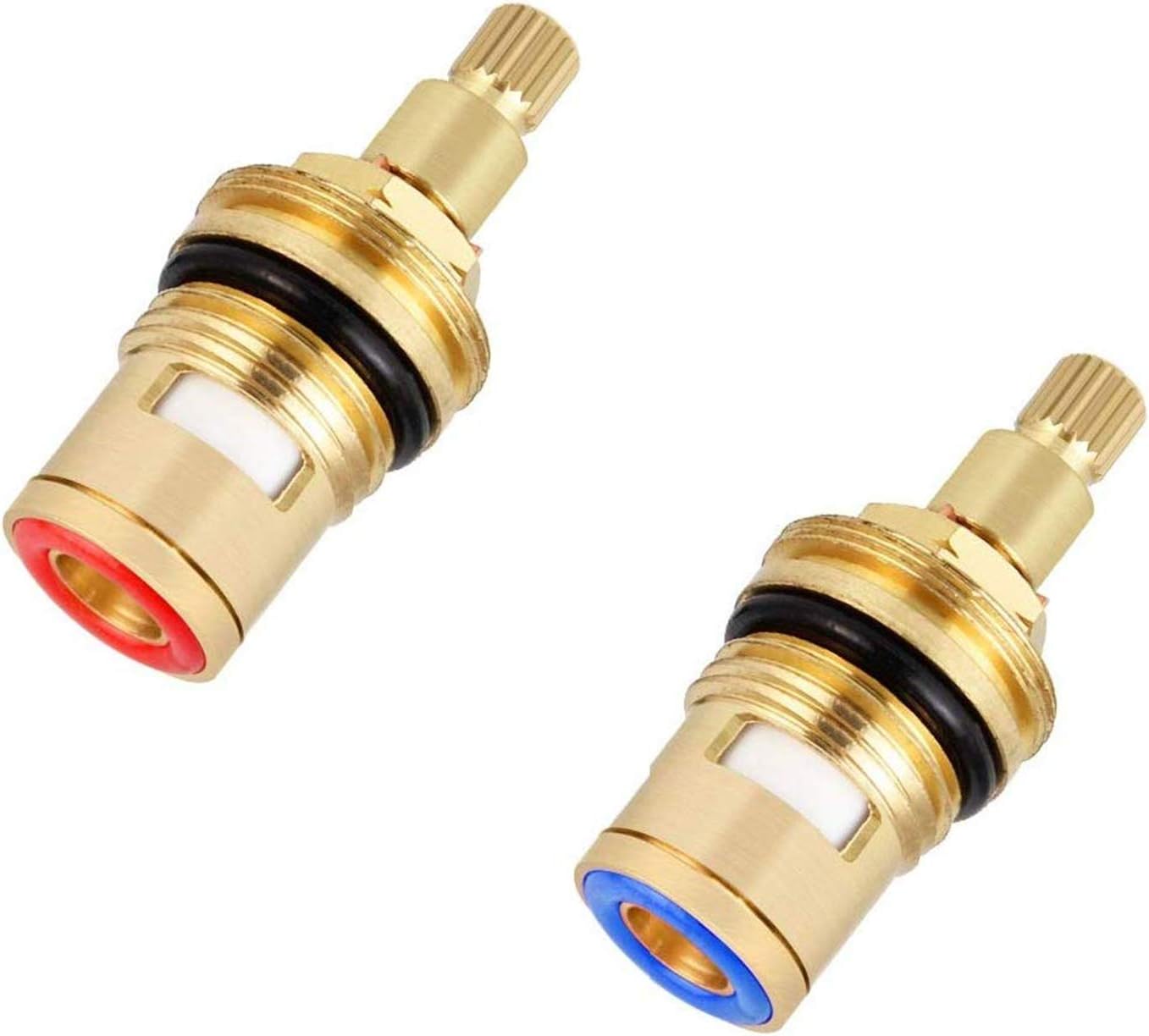 Zawór kuchenny szt Wkład ceramiczny do baterii mieszającej mosiądz odporny korozję uszczelka głowicy uniwersalny zawór ceramiczny niebieski czerwony