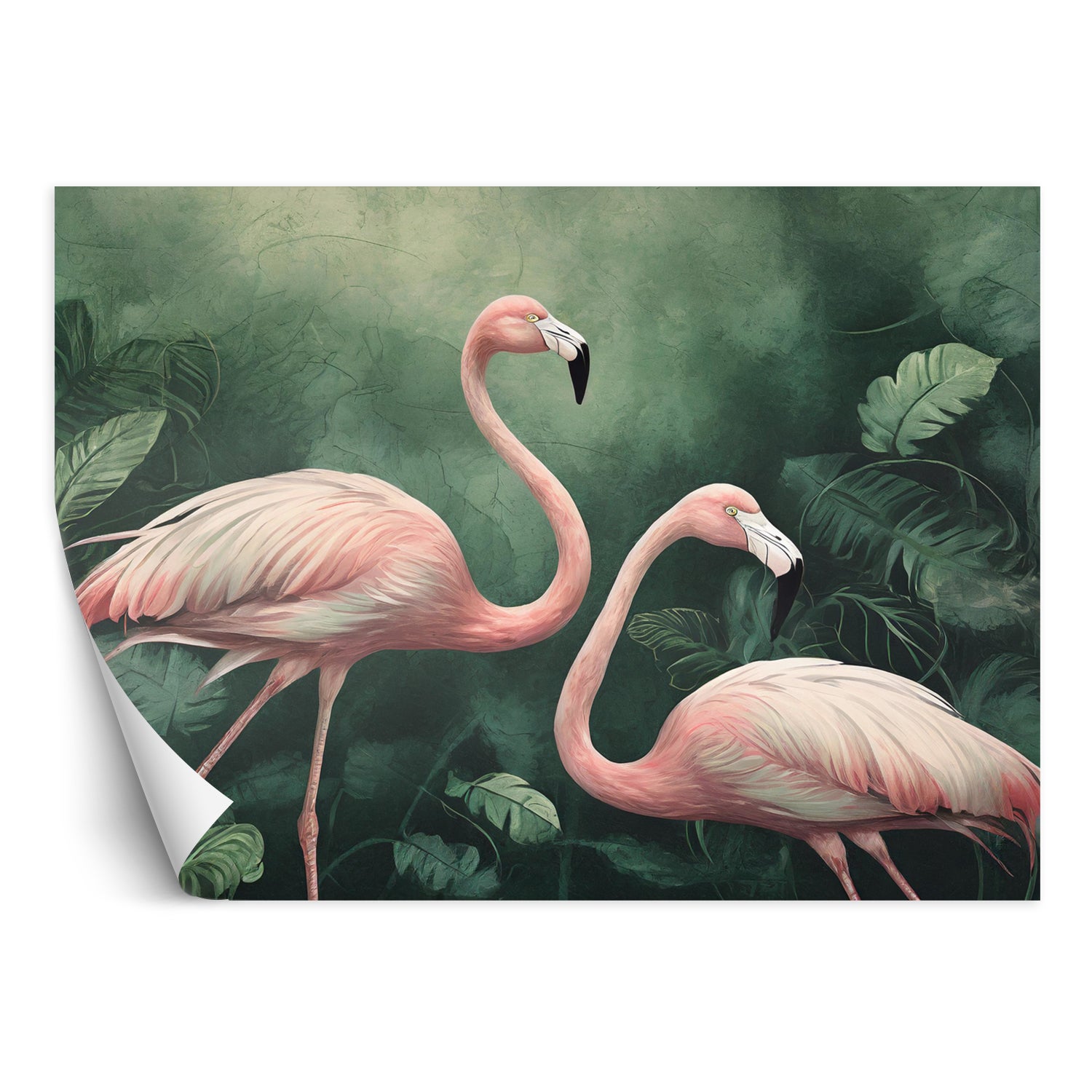 Fototapeta, Flamingi Botanika Przyroda 150x105