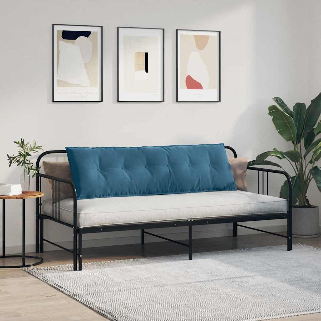 Coussin de Dos Bleu 160 x 50 cm Tissu en velours côtelé vidaXL - 5