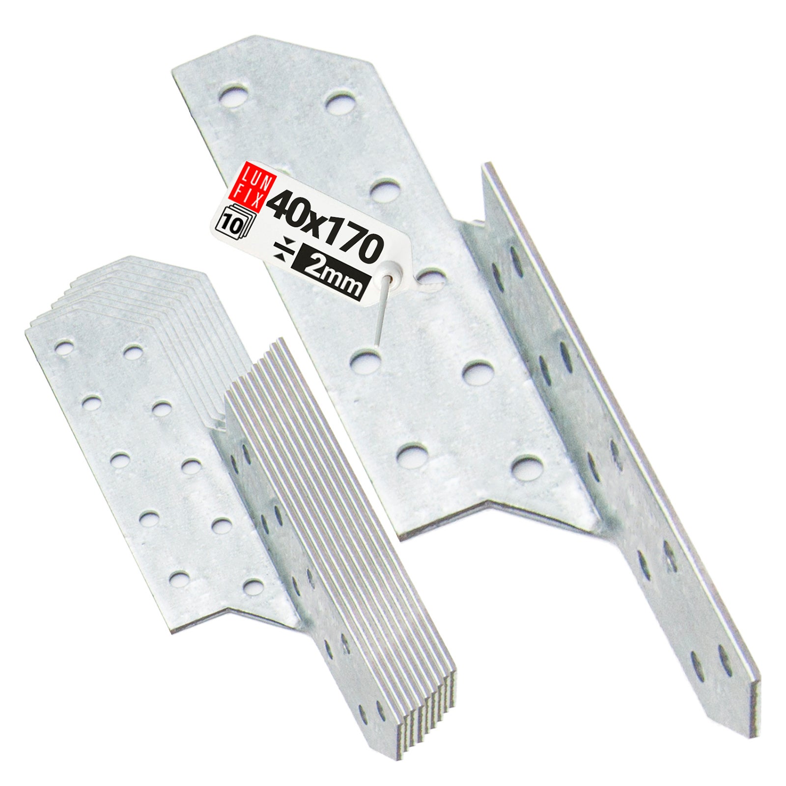 Łącznik krokwiowy 40x170 mm prawy 10szt.