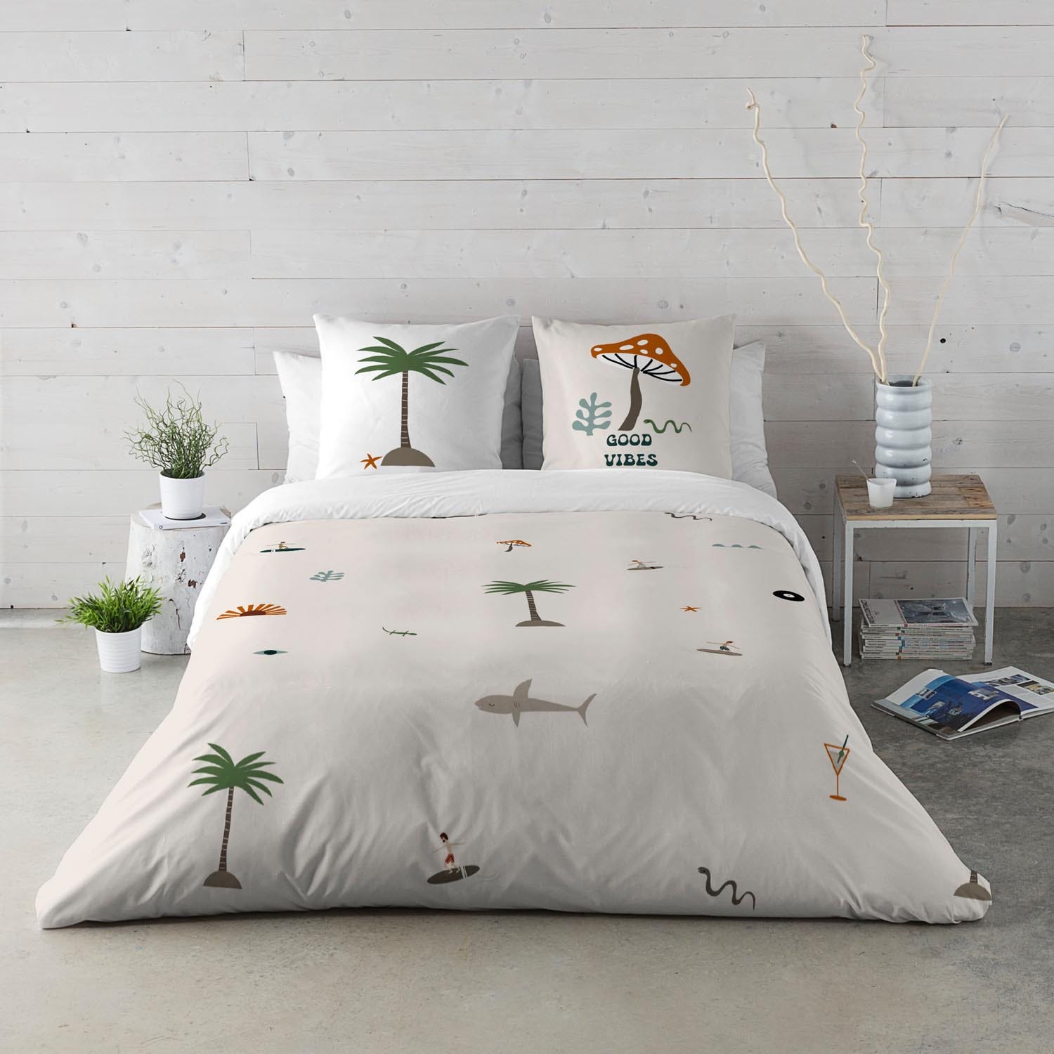 HACIENDO EL INDIO Funda Nórdica Estampada cama 105 Algodón