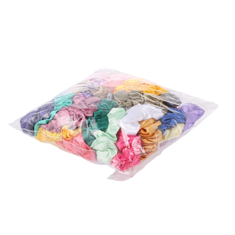 Lot de 40 chouchous en soie, élastiques en satin, pour cheveux de femmes et filles - 3