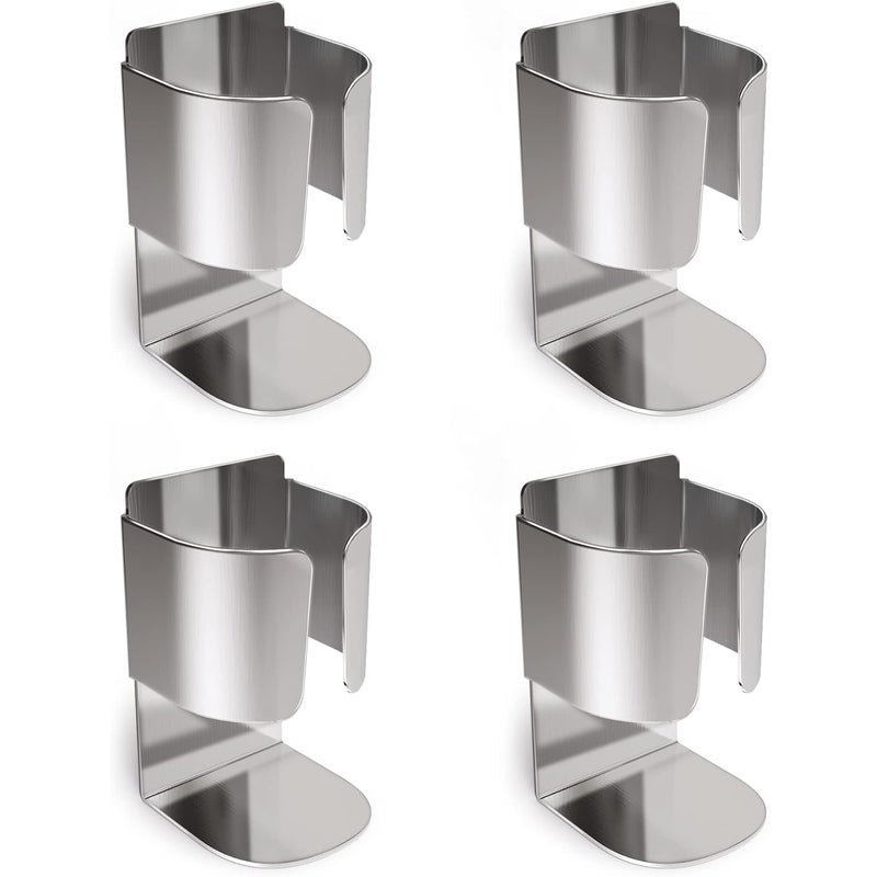 4-częściowy elektryczny uchwyt na szczoteczkę do zębów, wielofunkcyjny samoprzylepny pojemnik na pastę do zębów ze stali nierdzewnej