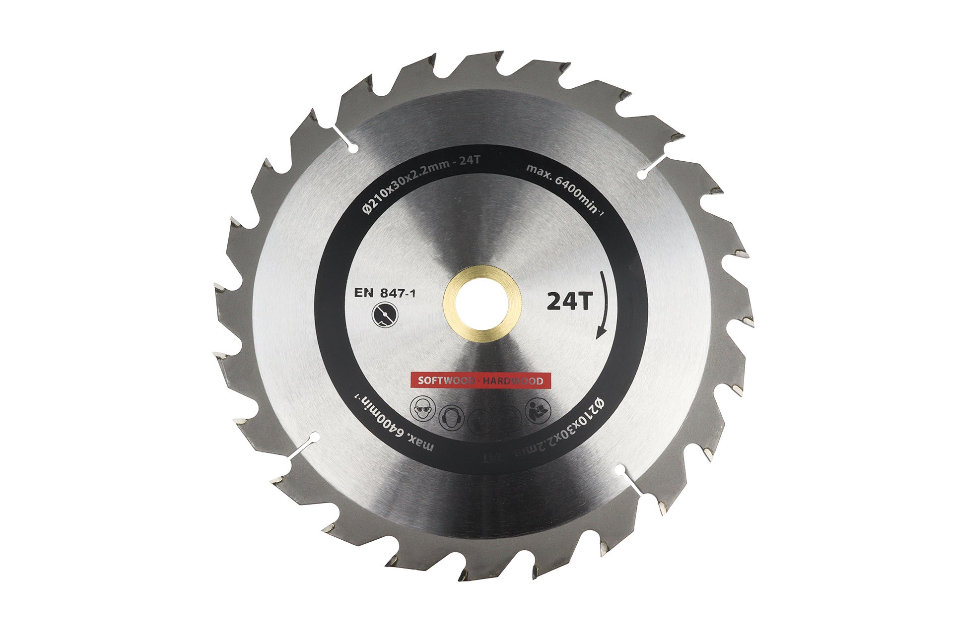 Lame De Scie Circulaire Pour Bois En Carbure 210x30 Mm 24 Dents