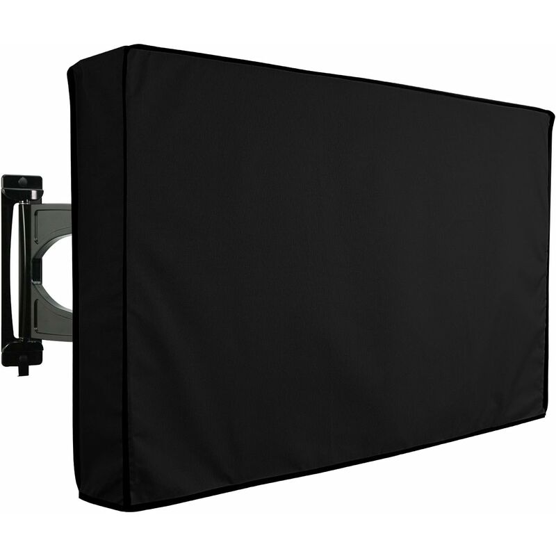 Obudowa do telewizora zewnętrznego (30-32"), monitora na patio i w ogrodzie oraz telewizora - Wodoodporna i trwała - Czarna - Kompatybilna z uchwytem