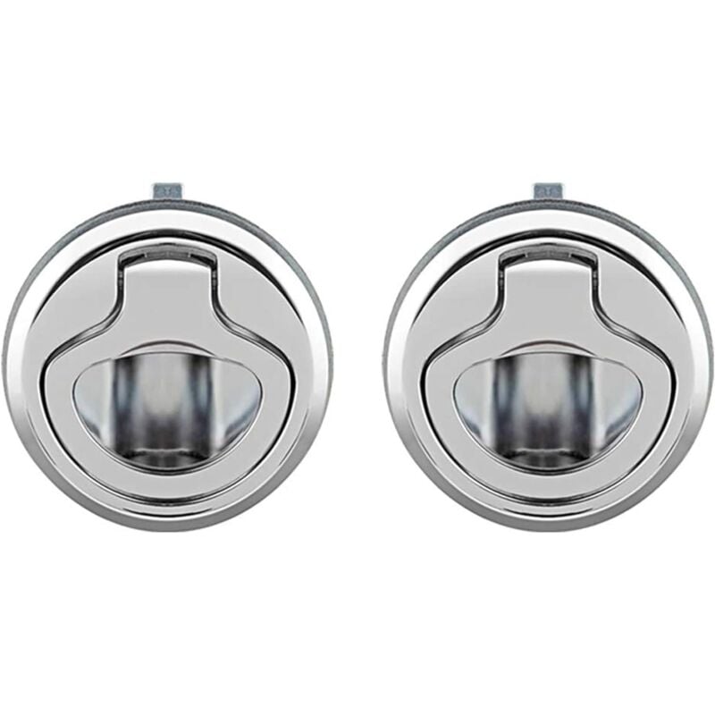 Trappe Affleurante En Alliage De Zinc - Loquet Marine Pull Slam Pour Bateau Yacht Camper Argent