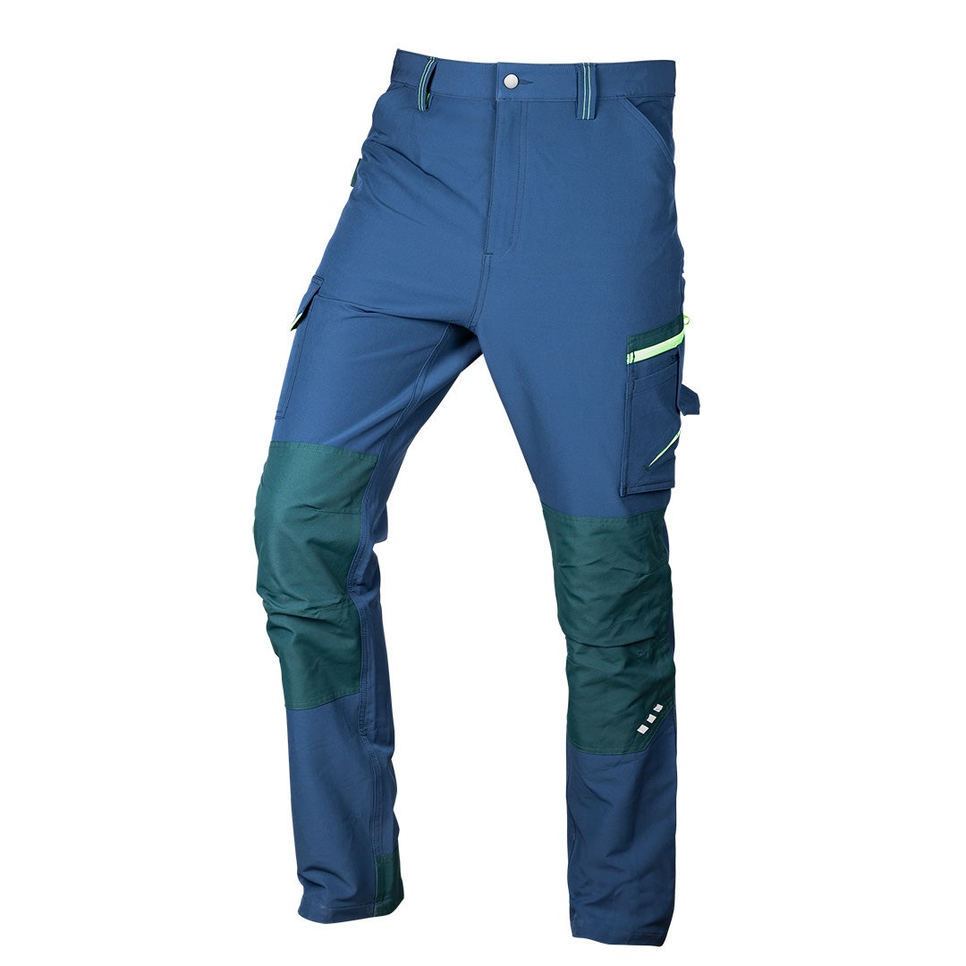 Spodnie robocze Mix&amp;Match, 4 way stretch, granatowo-zielone, r. XXXL NEO TOOLS