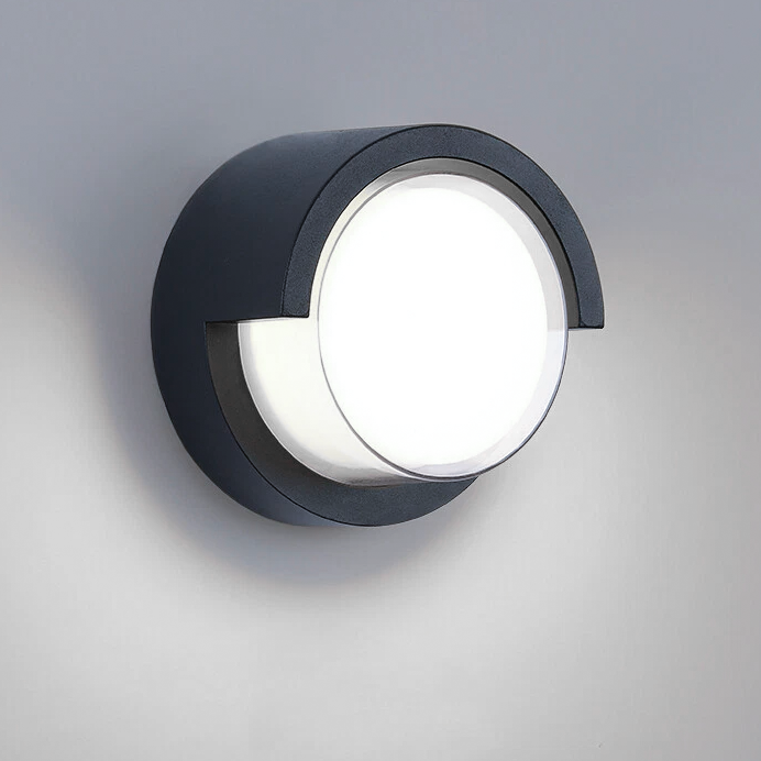 Kinkiet zewnętrzny 7 W, Wodoodporna lampa ogrodowa IP65, Kinkiet wewnętrzny i zewnętrzny, lampka nocna LED, Światło białe