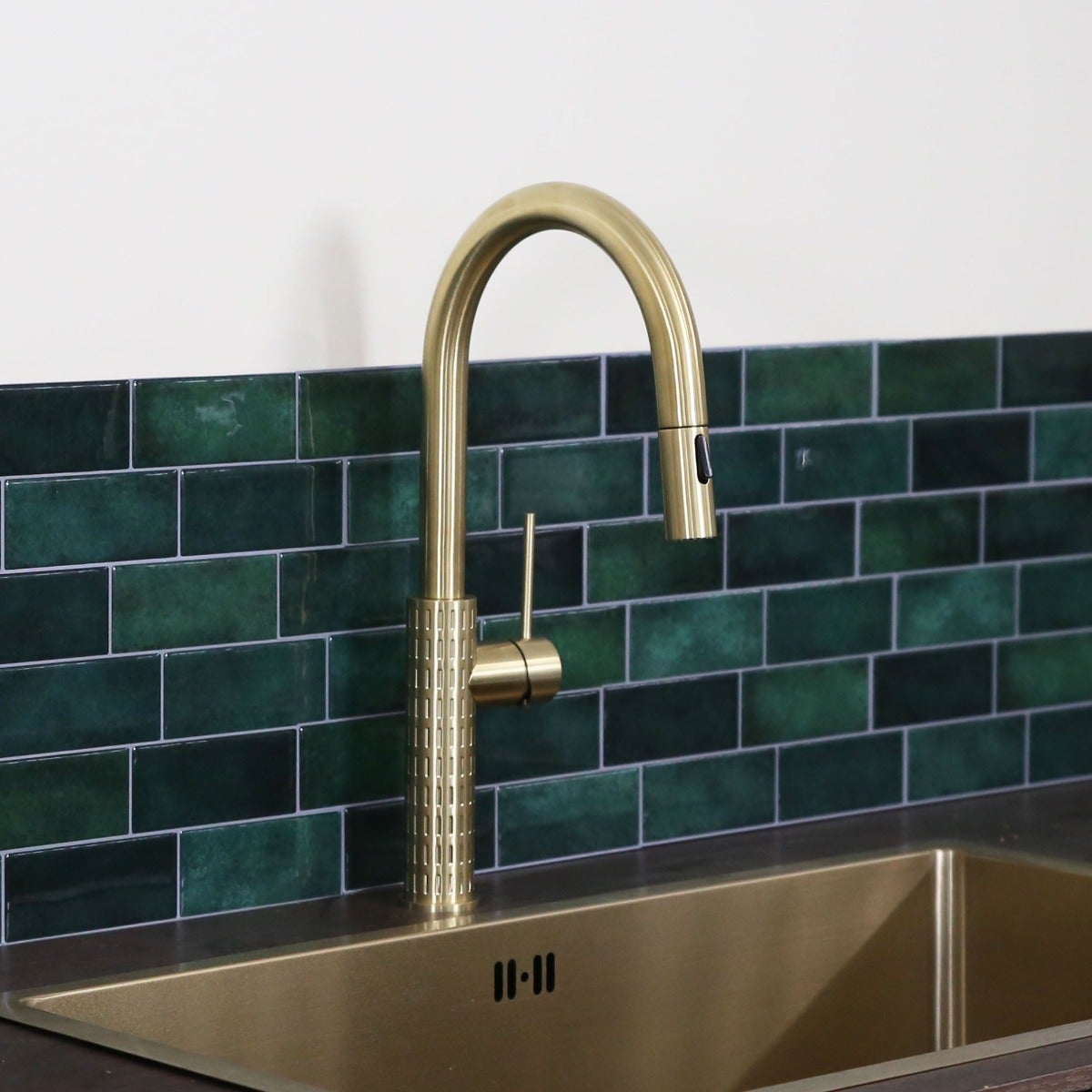 Architek mitigeur évier douchette extractible or brossé - 4