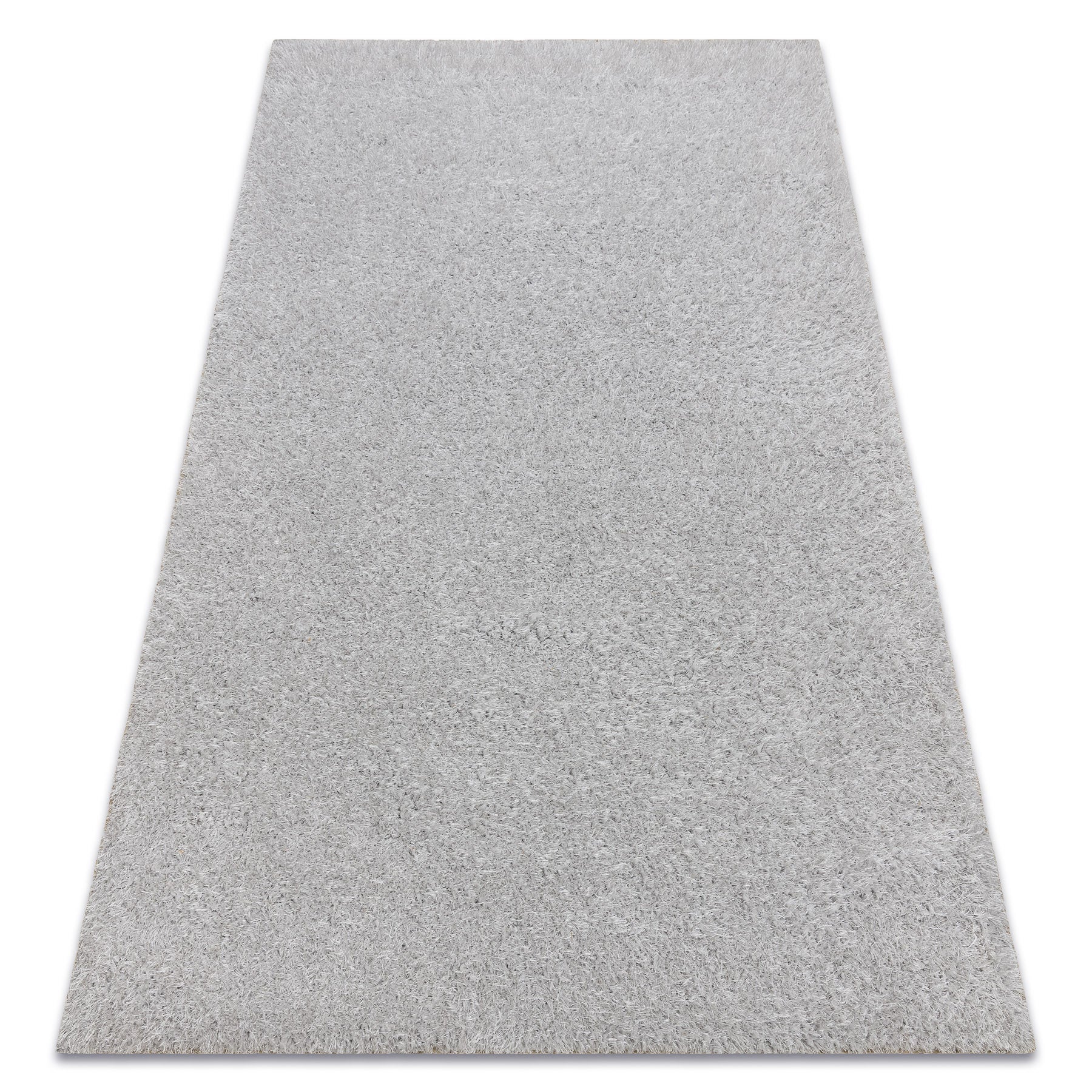 Dywan BUENOS 7005 shaggy jednolity, jednokolorowy srebrny 180x270 cm