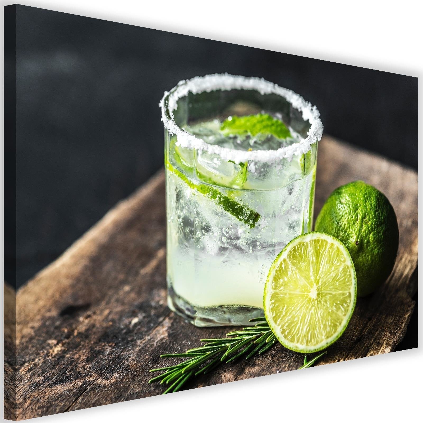 Obraz na płótnie, Orzeźwiający drink z limonką 120x80