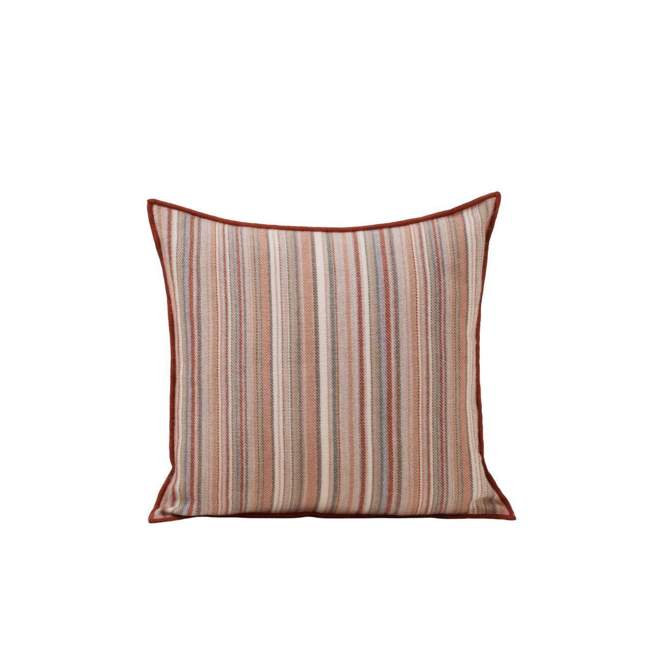 Topfinel Housse pour Coussin Lombaire 30x50cm Lot de 2 en Velours Côtelé Extra Doux Motif Rayé