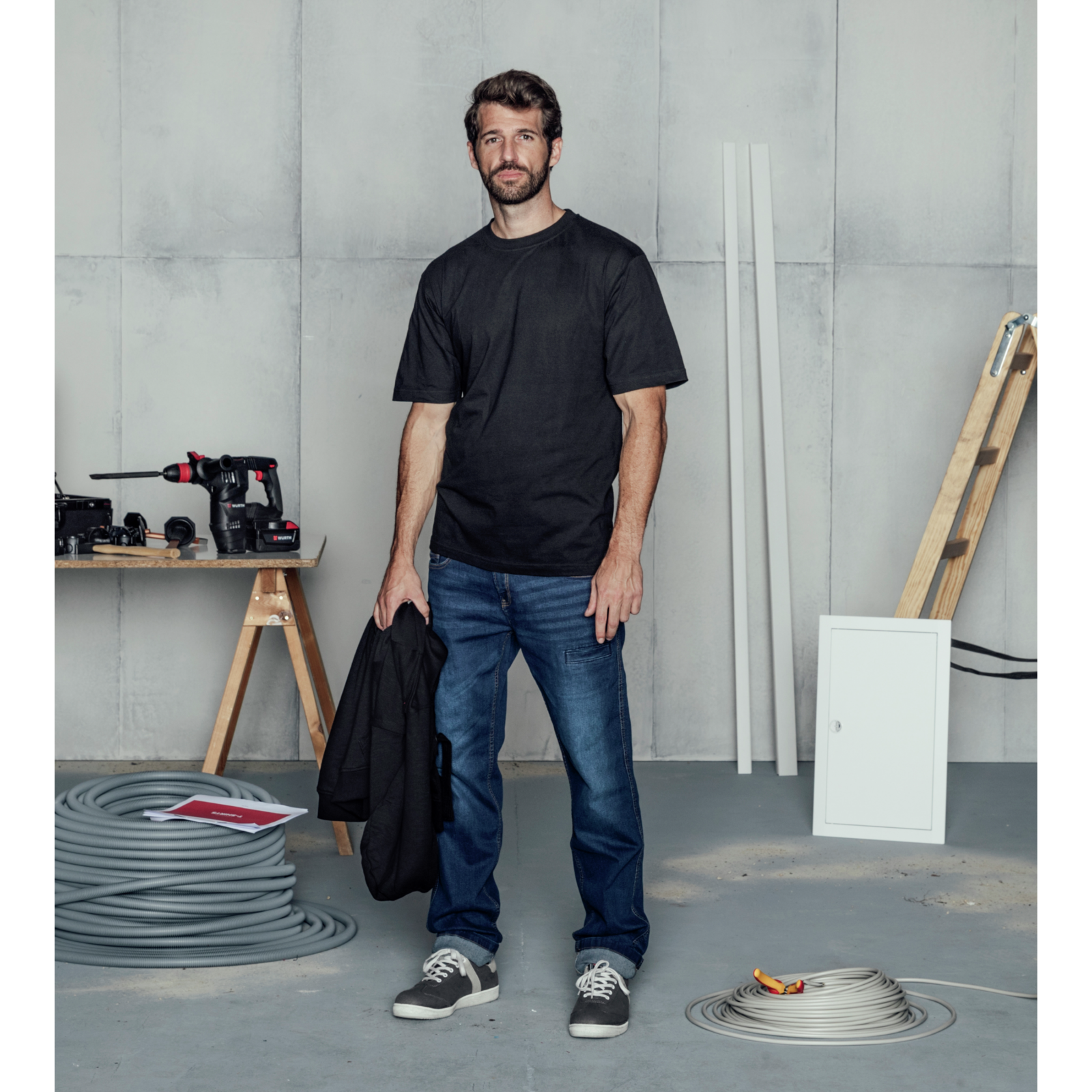 Tee-shirt de travail Job+ Würth MODYF noir - 6