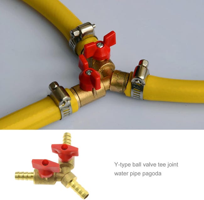 Connettore Per Tubo Flessibile A 3 Vie, Raccordo Per Valvola A Sfera Intersezione Di Unione A 3 Vie Ottone Diviso 516 8mm Per Acqua Petrolio E Gas Per Irrigazione Del Giardino Connettore Per Tubo Flessibile A 3 Vie, Raccordo Per Valvola A Sfera Intersezione Di Unione A 3 Vie Ottone Diviso 516 8mm Per Acqua Petrolio E Gas Per Irrigazione Del Giardino