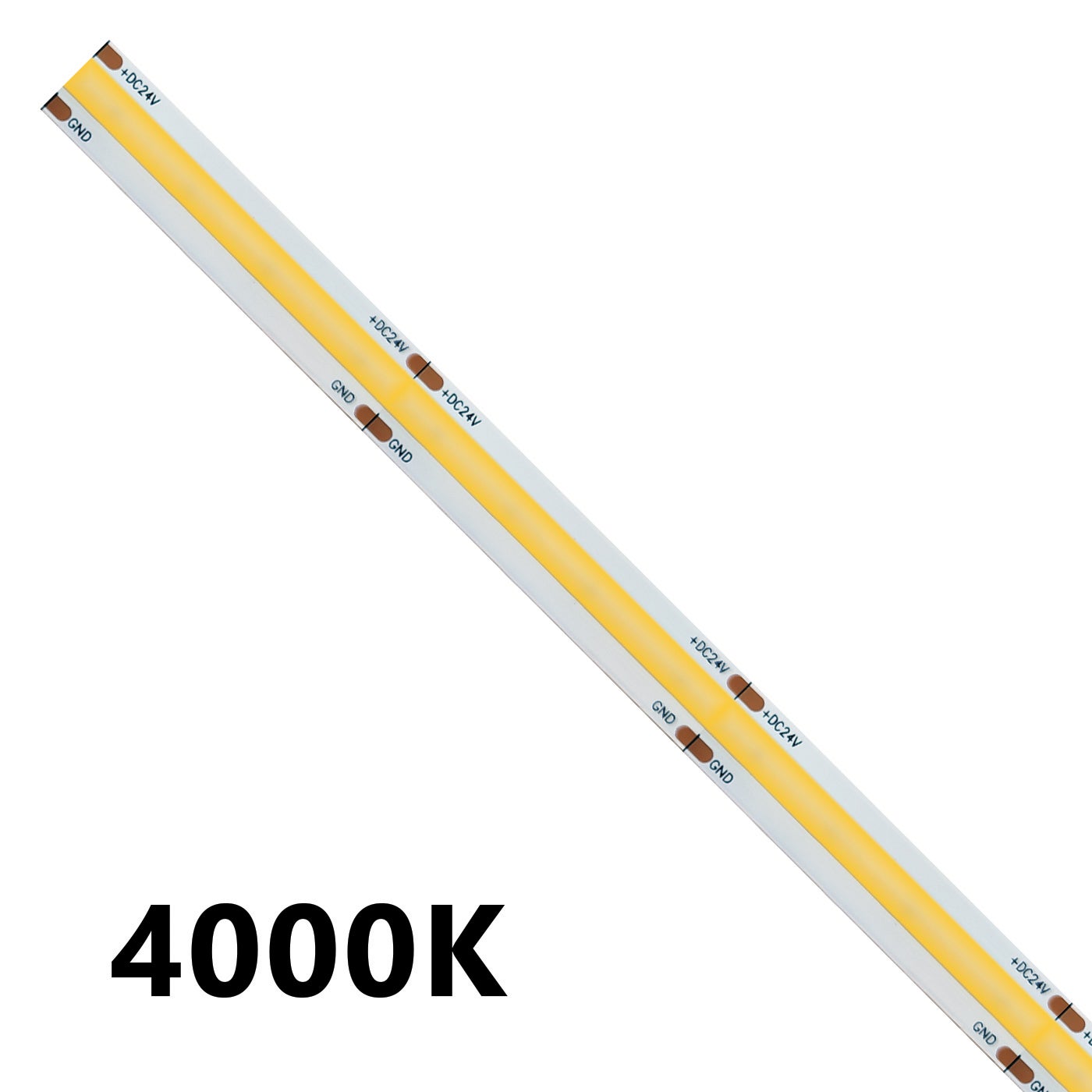 Taśma LED COB 5m IP20 jednokolorowa 15W/MT 24V - 4000K