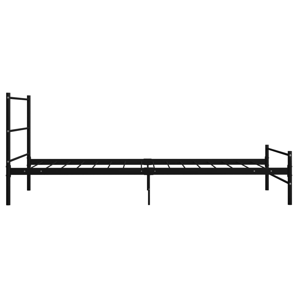 Maison Exclusive - Estrutura de cama 100x200 cm metal preto - 4