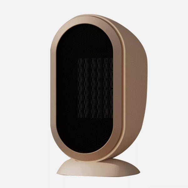 Mały przenośny grzejnik, ogrzewacz pokojowy, przenośny grzejnik biurkowy, pionowy, ogrzewacz przestrzenny – beżowy