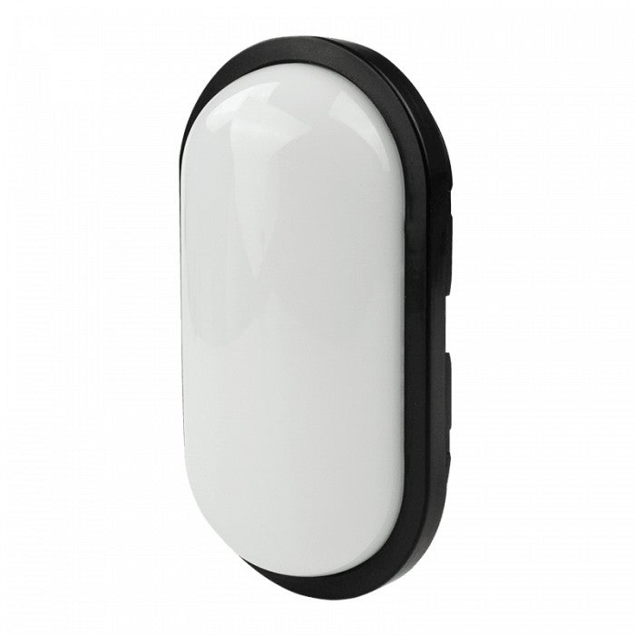 Plafon Torton owalny czarno-biały LED 15W 4000K 1350lm wym: 6,5 x 11,2 cm IP65 tworzywo sztuczne Ecolight