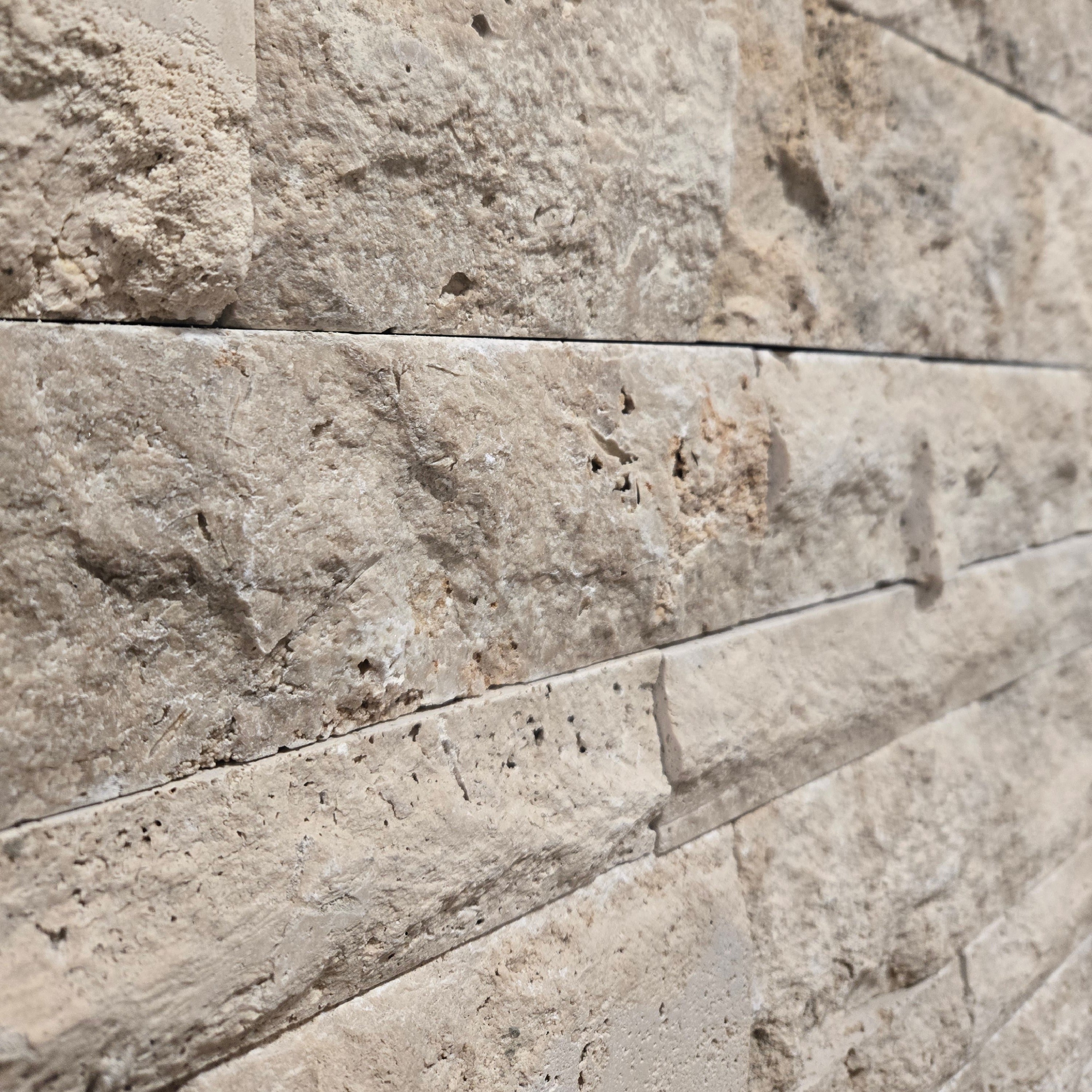 Parement en travertin Mixte brut – BL x 10 x ép. 2,2 cm - 2
