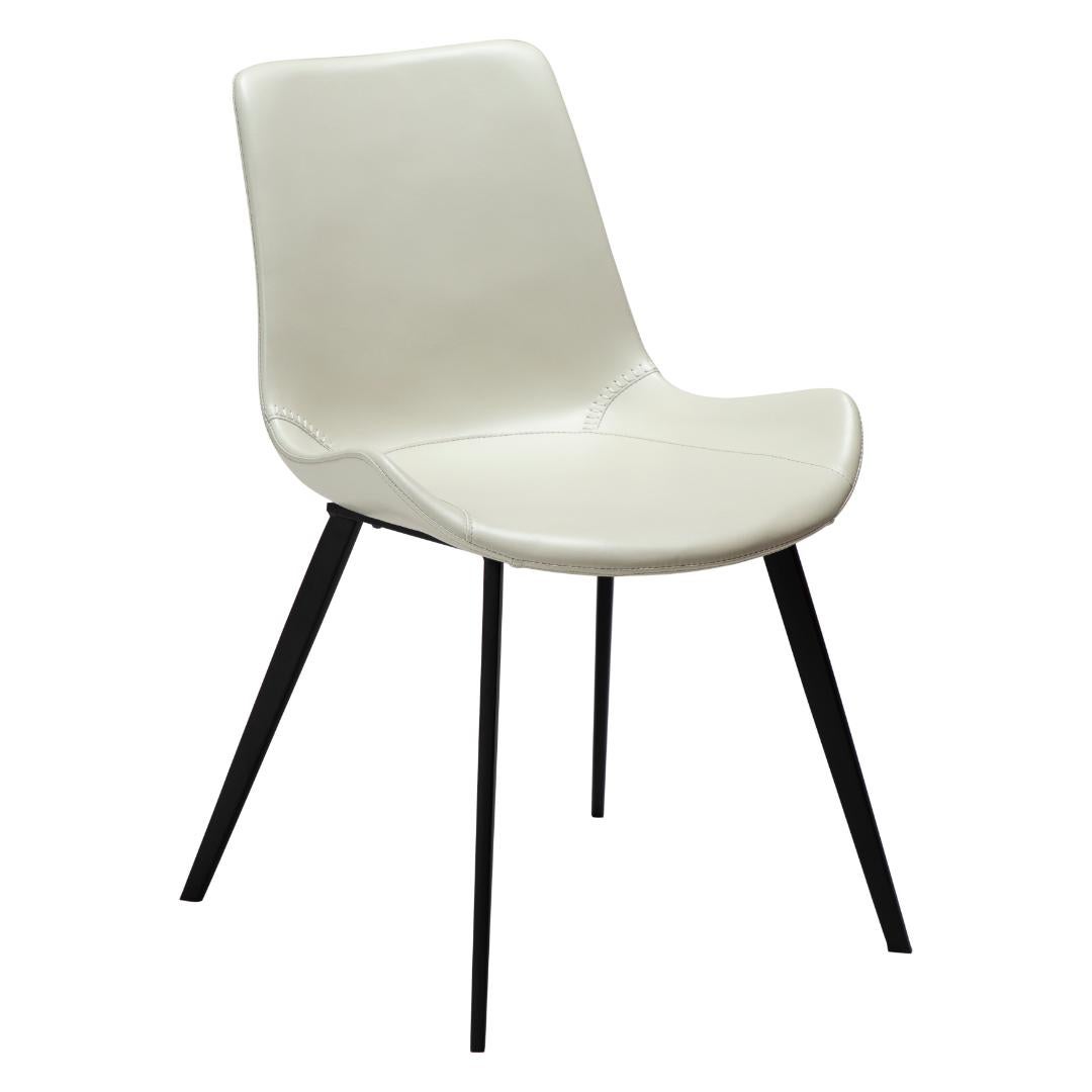 Hype Dan-Form krzesło stołowe PU skóra sztuczna biały.