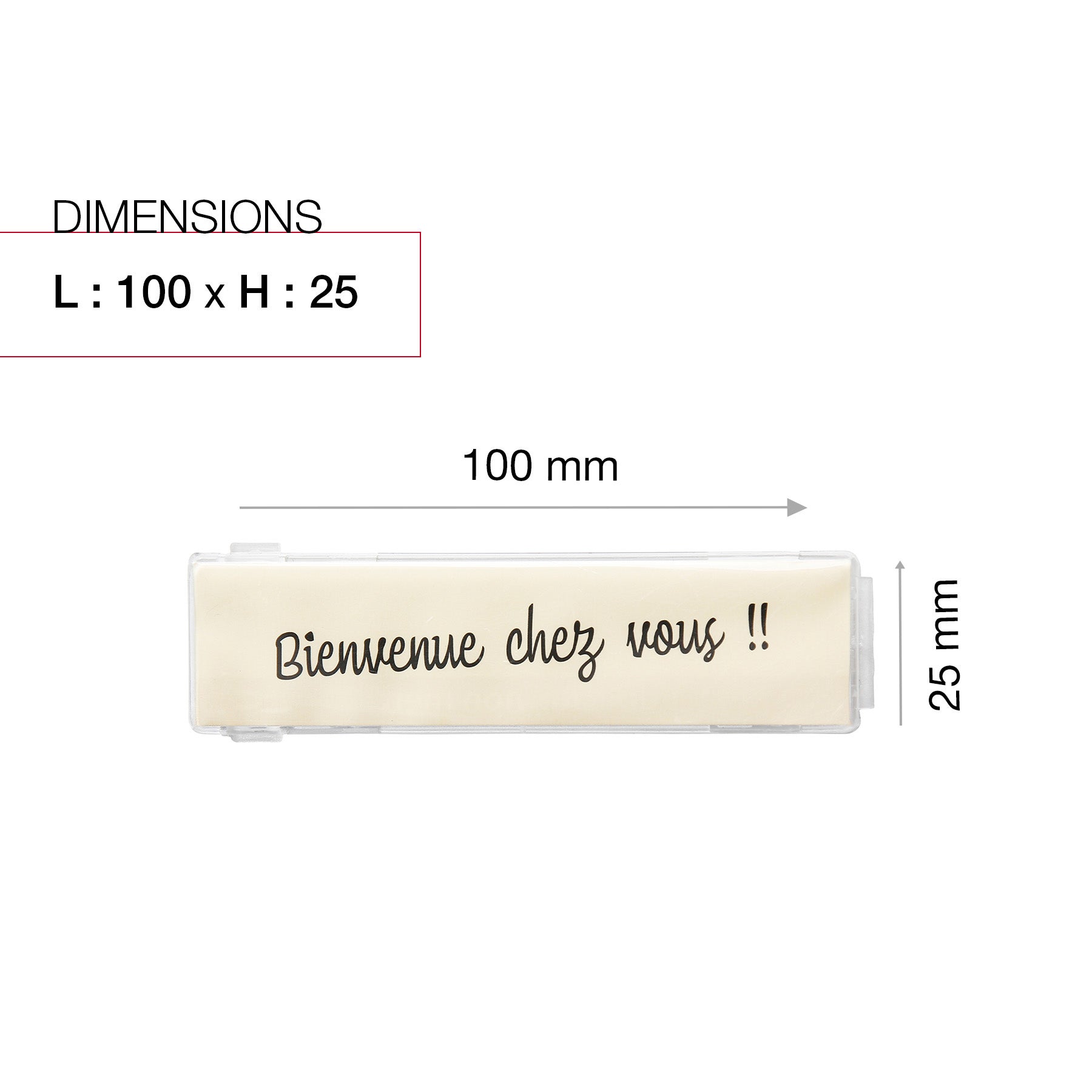 Targhetta in plastica per cassetta delle lettere tipo RENZ - 023723 - 4