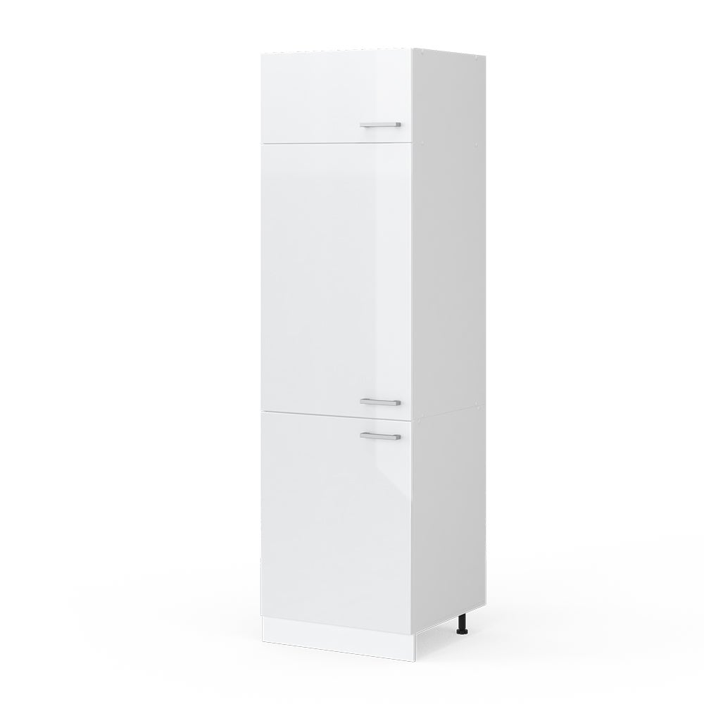 Vicco Szafka na lodówkę R-Line, Biały wysoki połysk, 60 cm