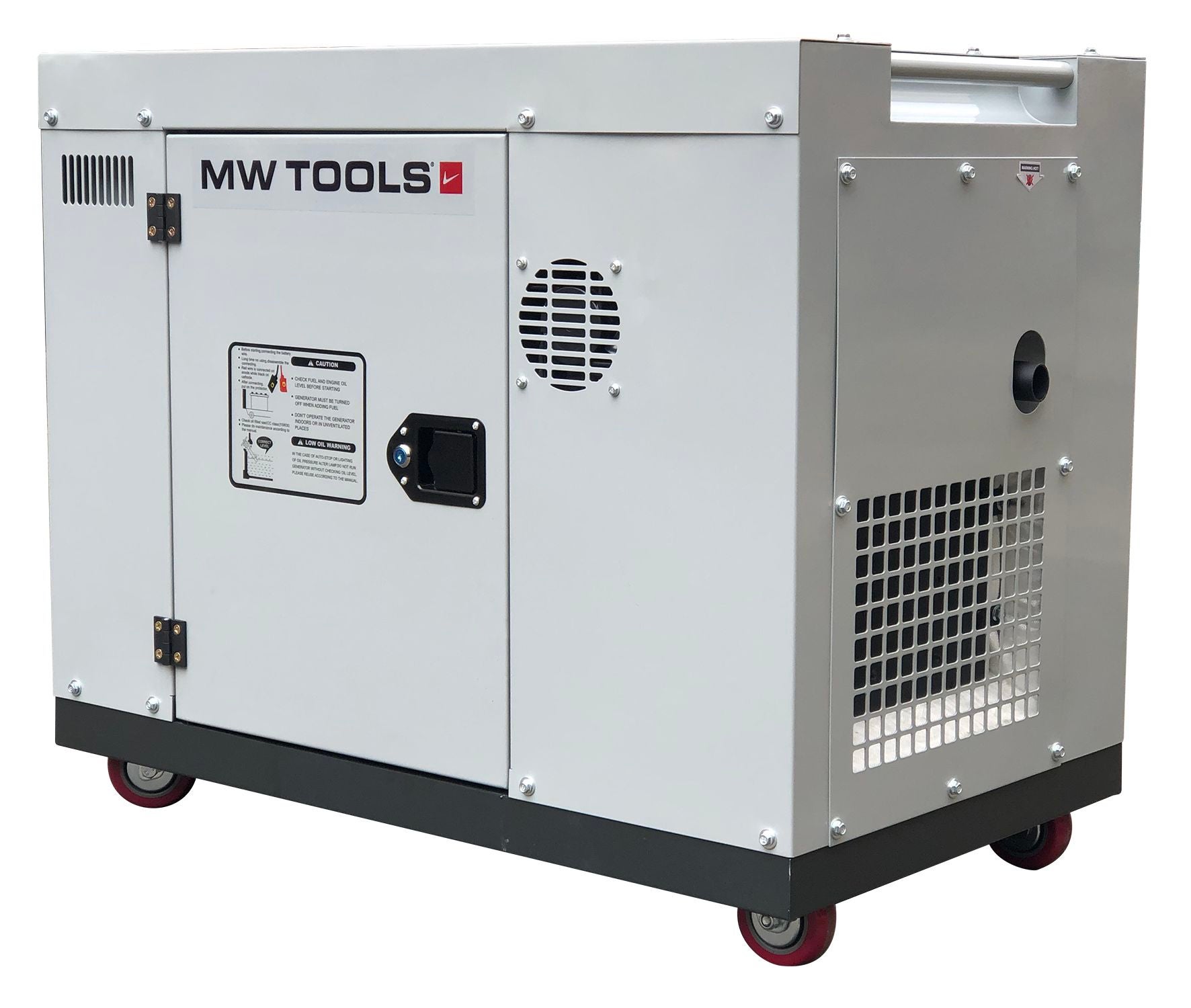 Groupe électrogène insonorisé diesel 6 kW 230V + 7,5kW 400V MW Tools DG75E - 4