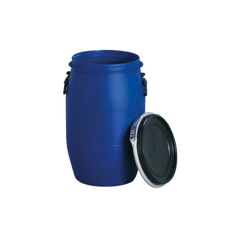 Fut Bidon Alimentaire 60 litres, Ouverture Totale, Baril polythylne  alimentaire bleu, 60 x 98 cm | Leroy Merlin