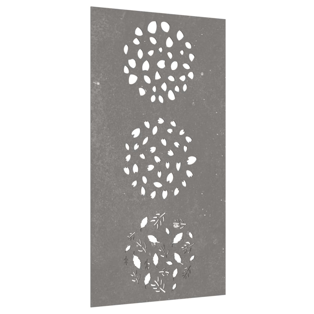 Maison Exclusive - Décoration murale jardin 105x55 cm acier corten design feuille - 3