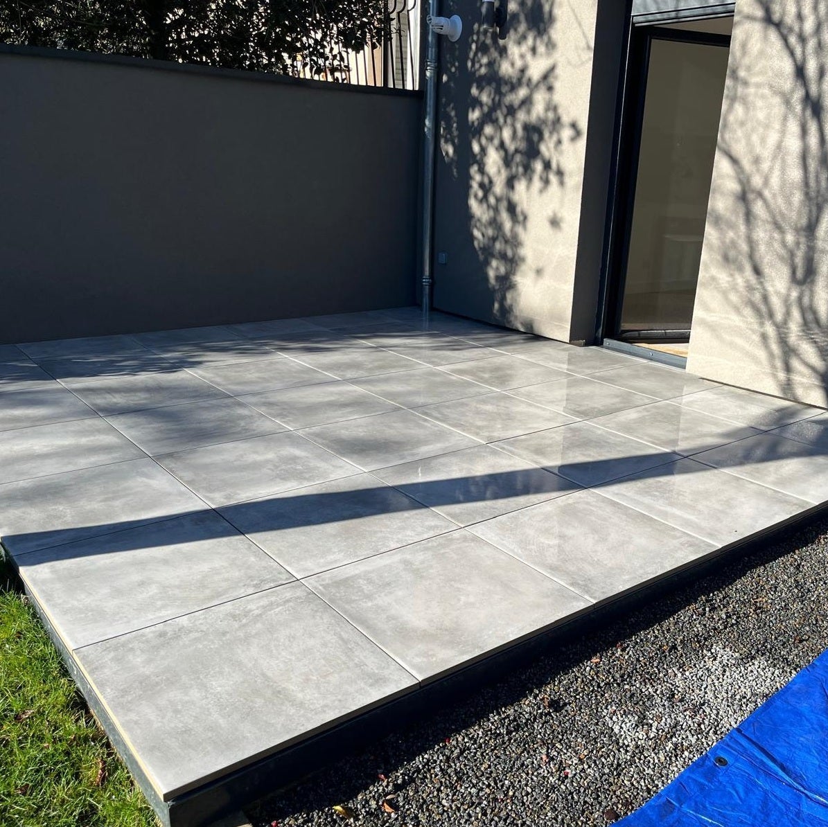 Dalle extérieure GRISE l.60xL.60 cm - Epaisseur 20 mm - 7
