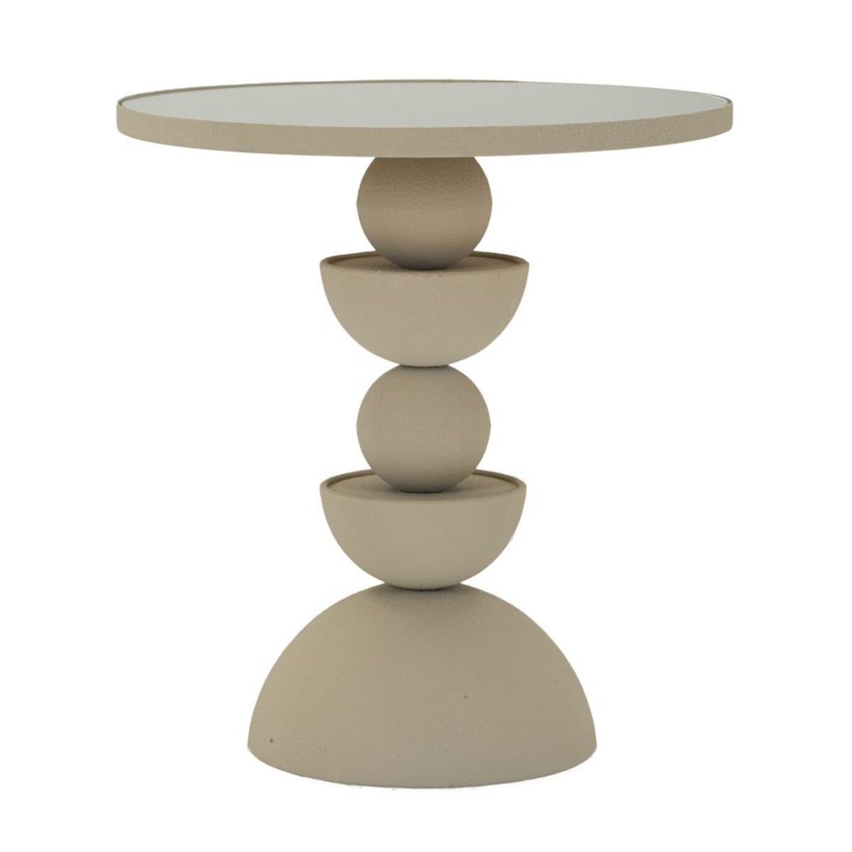Stolik Kawowy Nagasaki, Metal, Beżowy, Seven Design