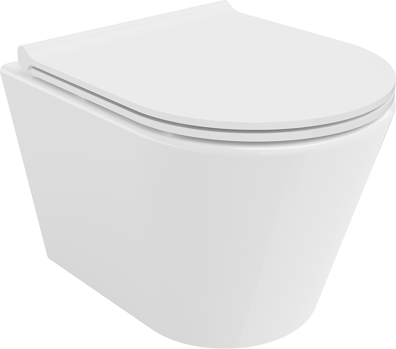 Mexen Rico miska wc Rimless z deską wolnoopadającą slim, duroplast, biała połysk - 30720500