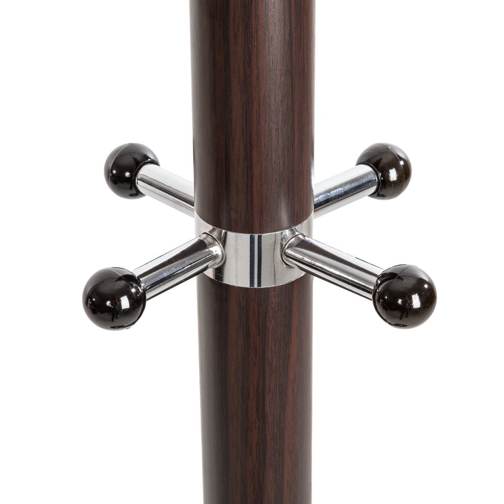 Appendiabiti nero/marrone in metallo 16 ganci, con portaombrelli e portaborse TECTAKE - 4