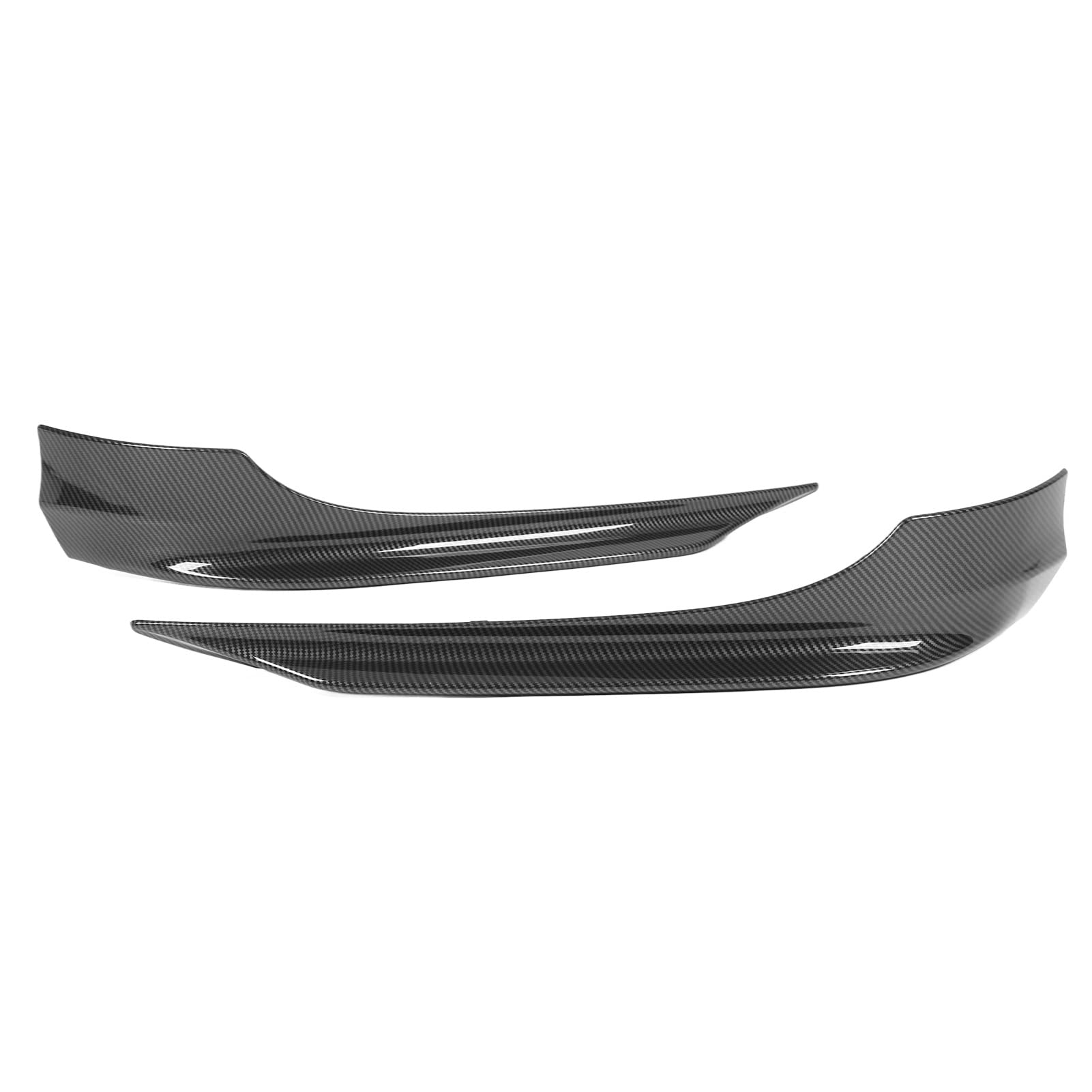 Lot De 2 Becquets De Pare-chocs Arrière Universels - ABS Noir Brillant - Protection Et Style Pour Voiture