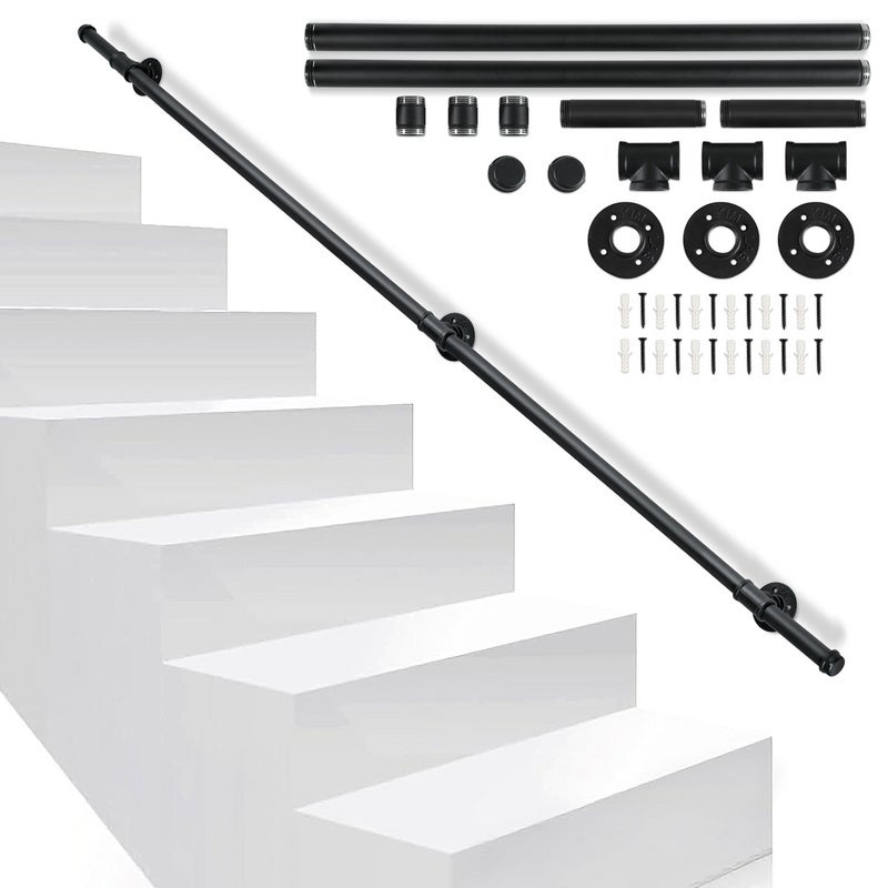 Rampe D'escalier Pour 1 Marche, Garde-corps En Fer Forgé En Forme De U