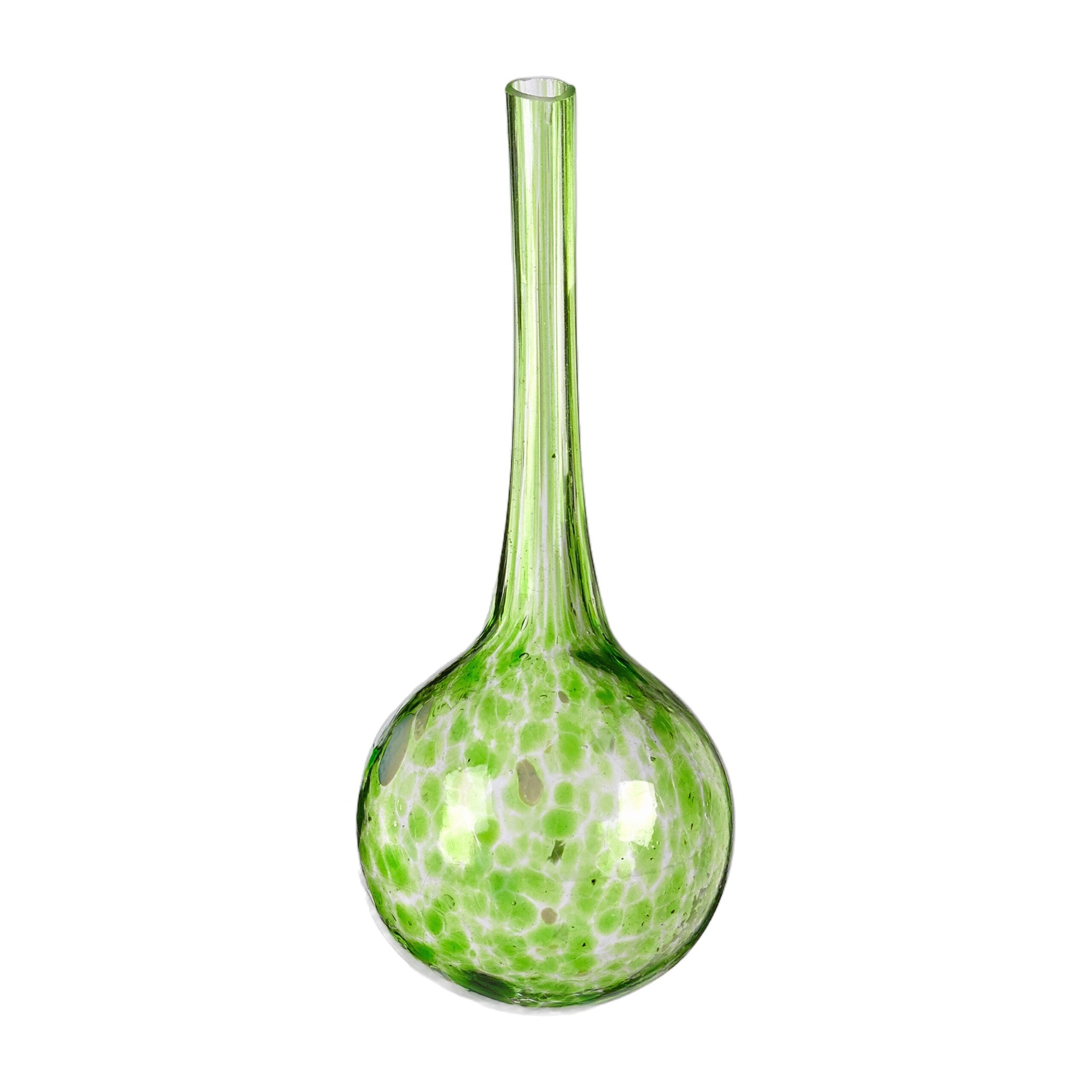 Globes d'arrosage, lot de 10 pour plantes et fleurs, arrosage dosé pour le bureau et les vacances, ø 6 cm, en verre vert, Relaxdays - 8