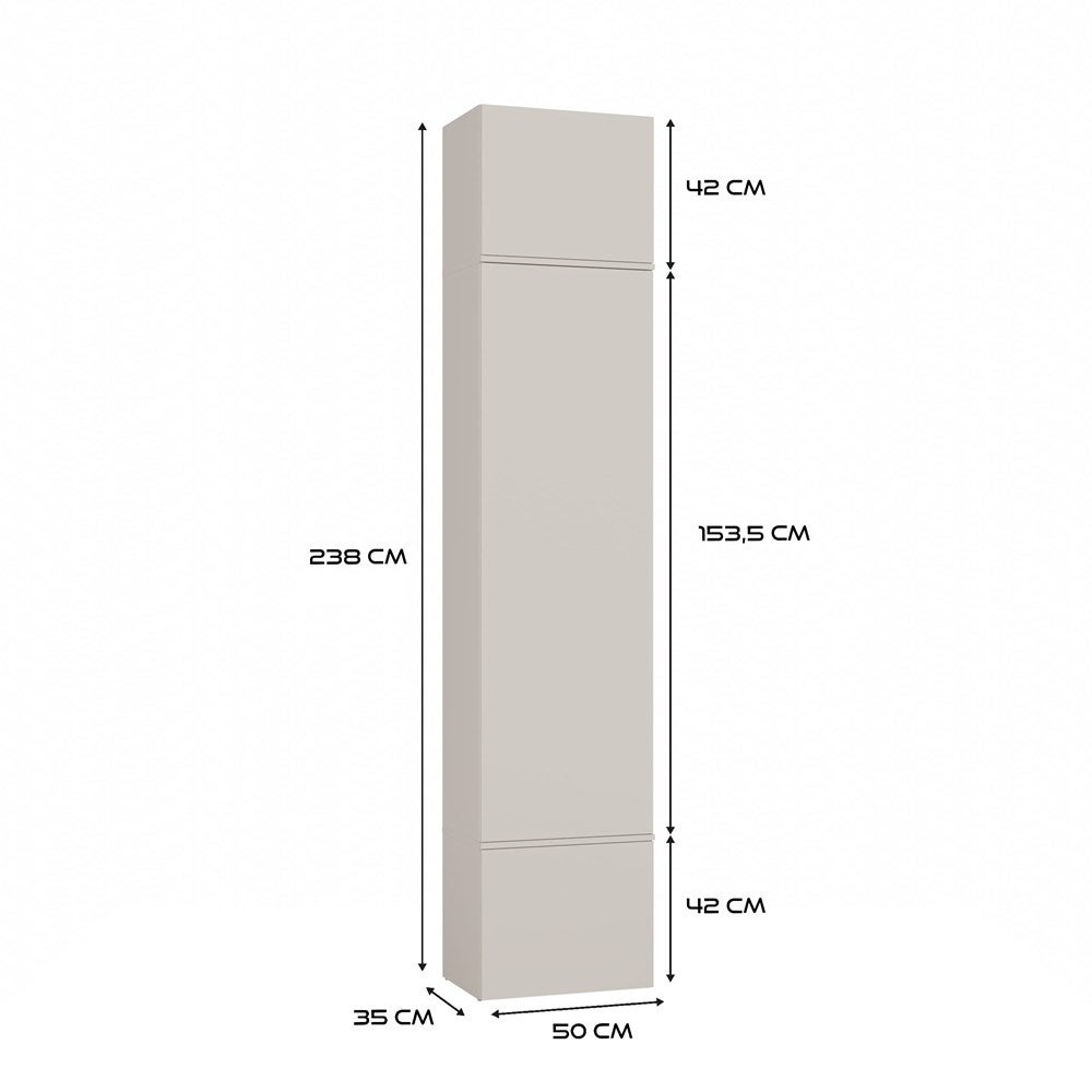 Armoire, cachemire / beige, 150 x 238 x 35 cm - 10