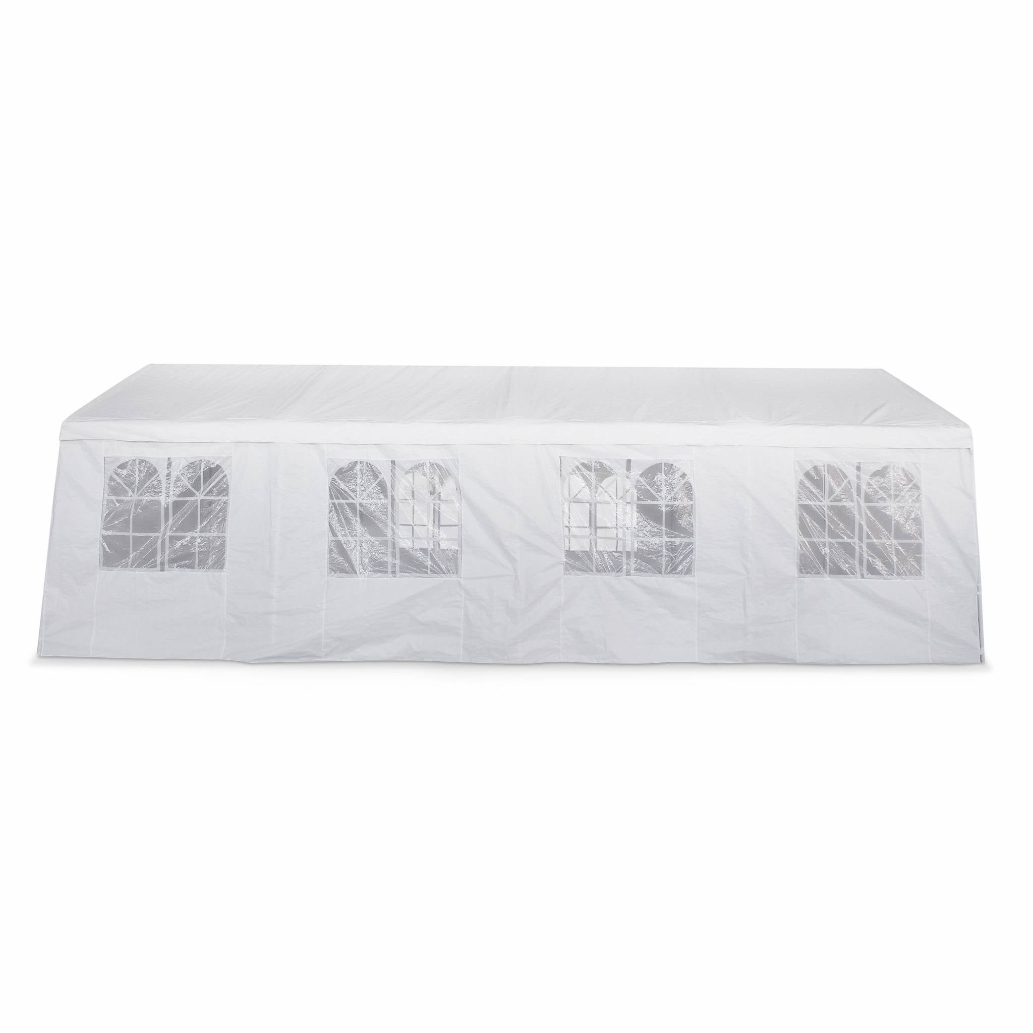 Tente de réception 4 x 8 m - Lutecia - Blanc - tente de jardin idéale pour réception à utiliser comme pavillon. - 4