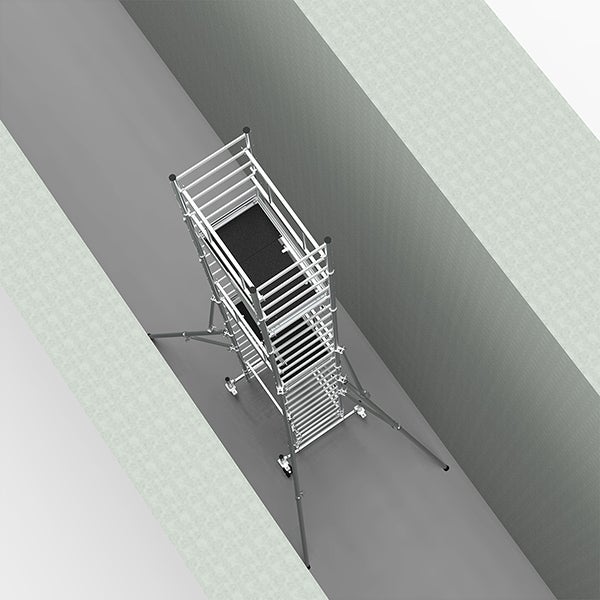 Echafaudage 4.00m hauteur plateau. 6.00m de hauteur travail maximale. - ME400 - 5