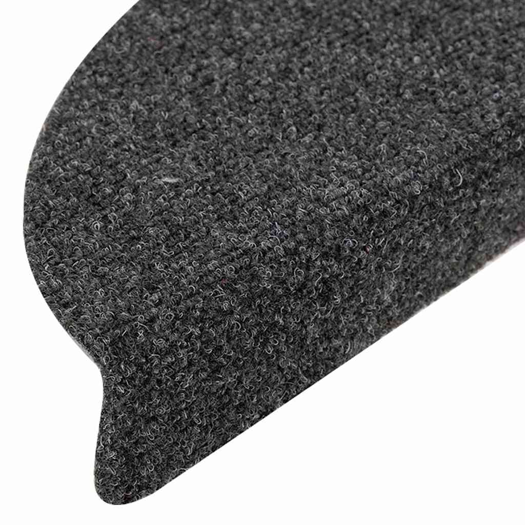 Maison Exclusive - Tappetini per scale autoadesivi 15 pz 65x21x4 cm Antracite Semicircolari Grandi - 6